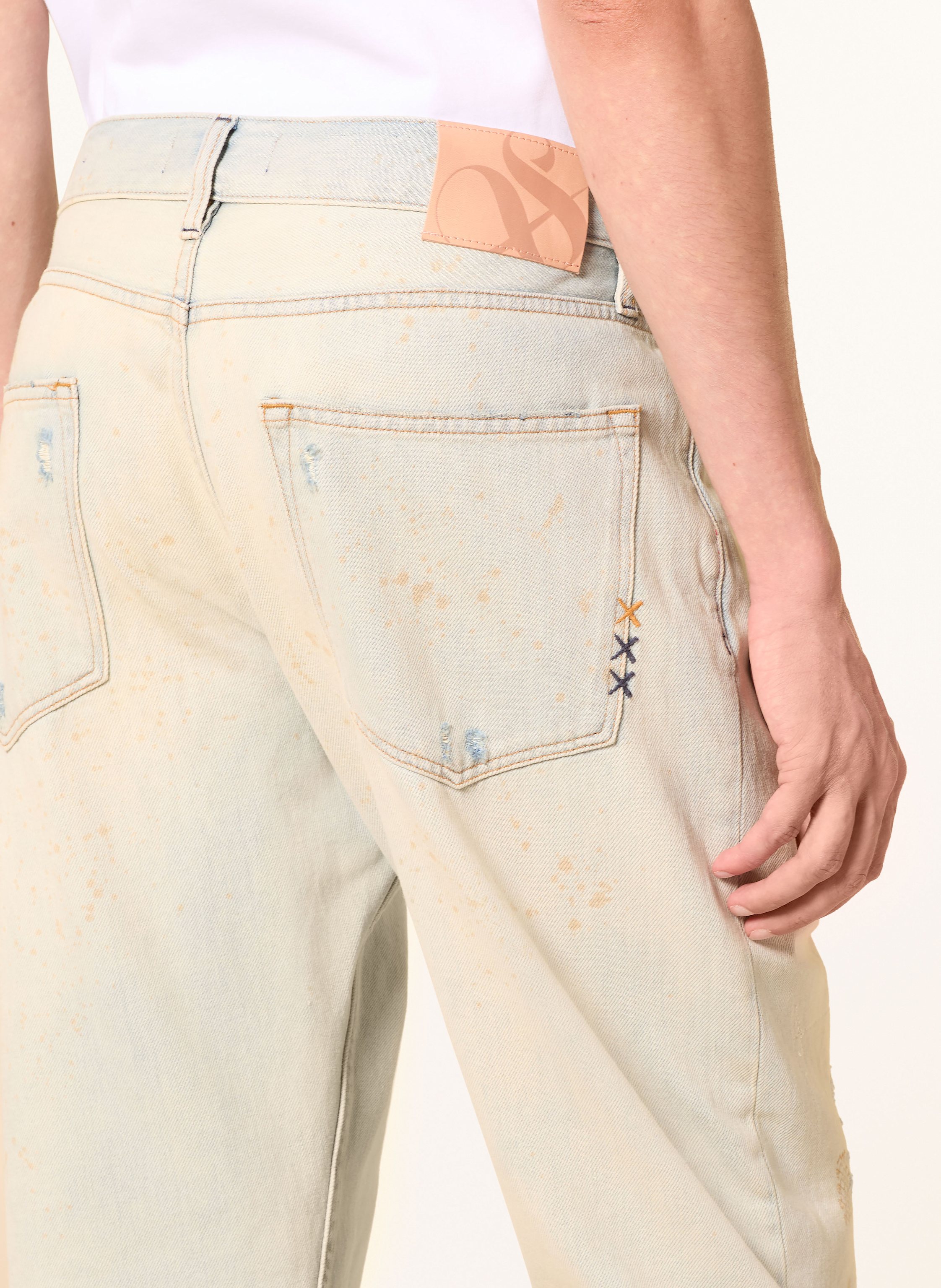 Thumbnail - Scotch & Soda Destroyed Jeans Dean Loose Tapered Fit blau