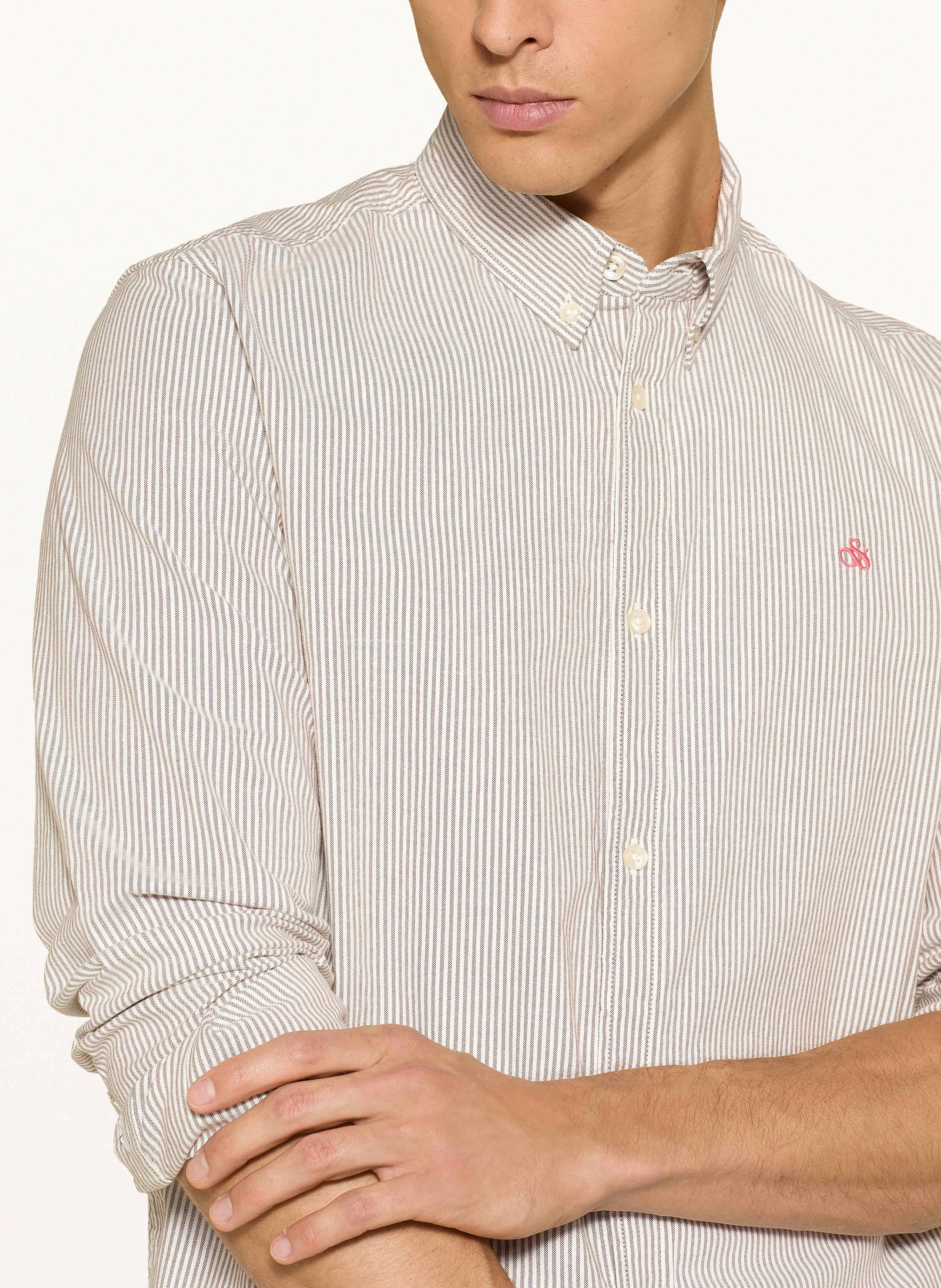 Thumbnail - Scotch & Soda Hemd Regular Fit braun