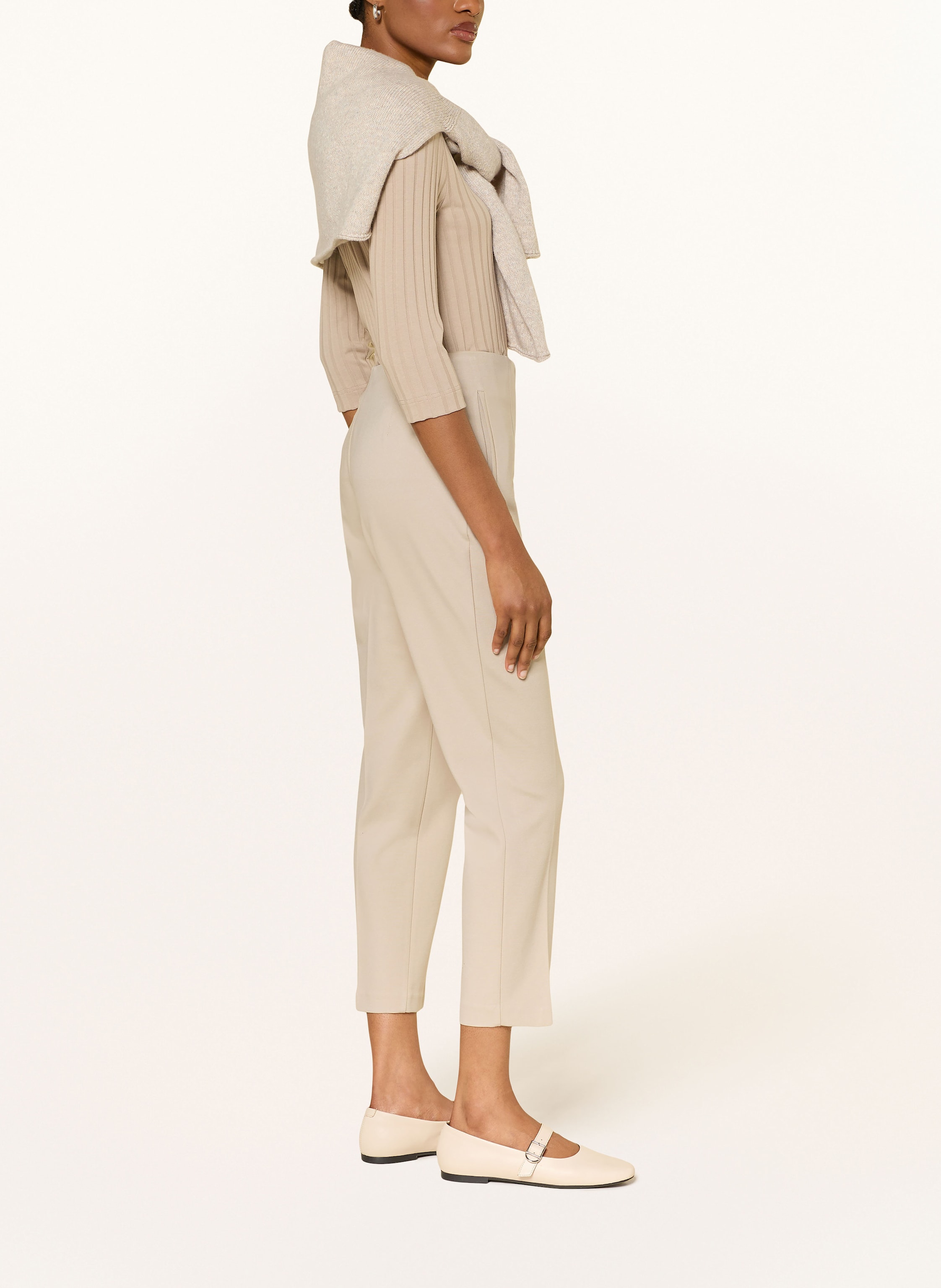 Thumbnail - Calvin Klein 7/8-Hose Aus Jersey beige