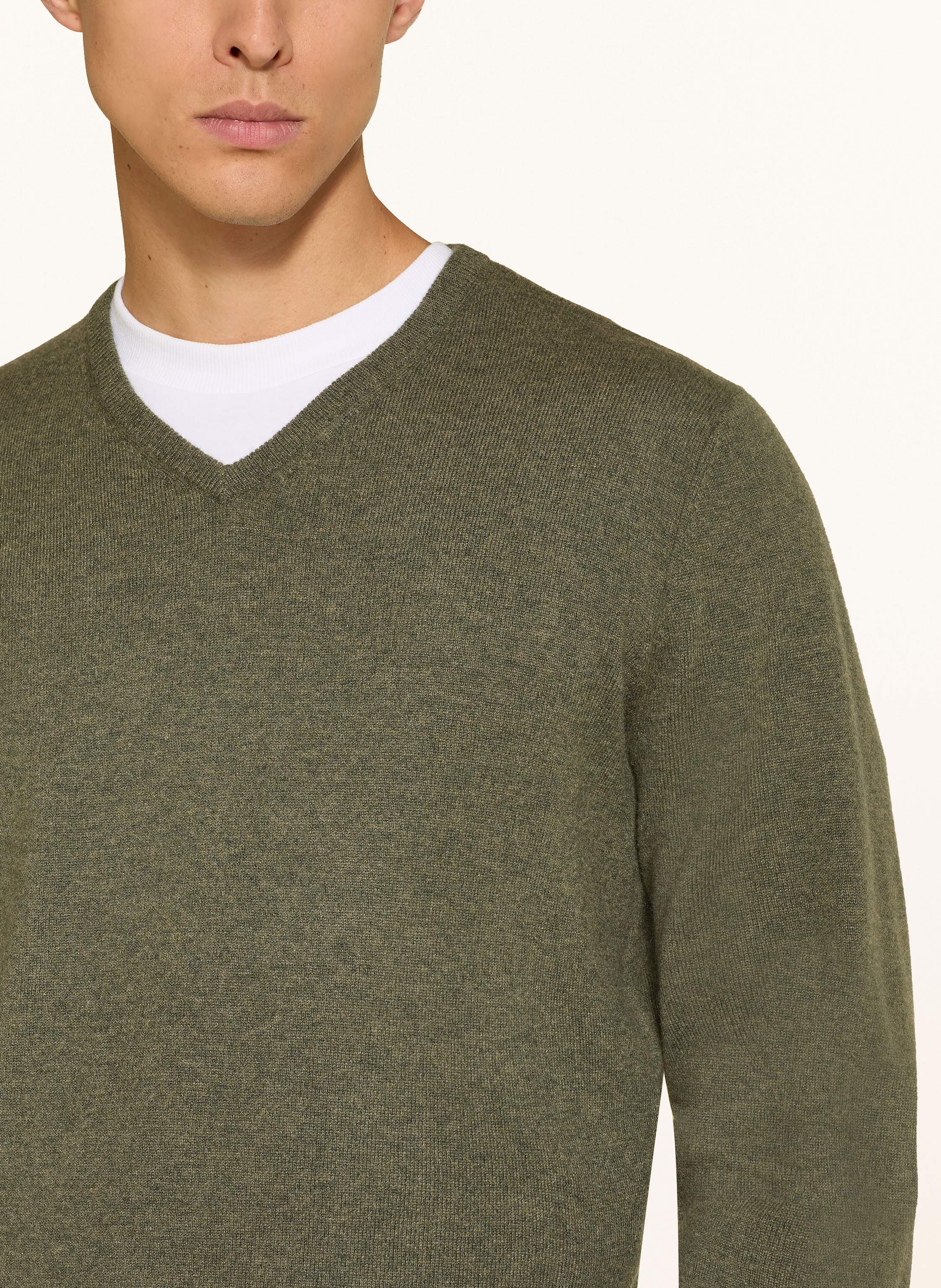 Thumbnail - Strokesman's Cashmere-Pullover gruen