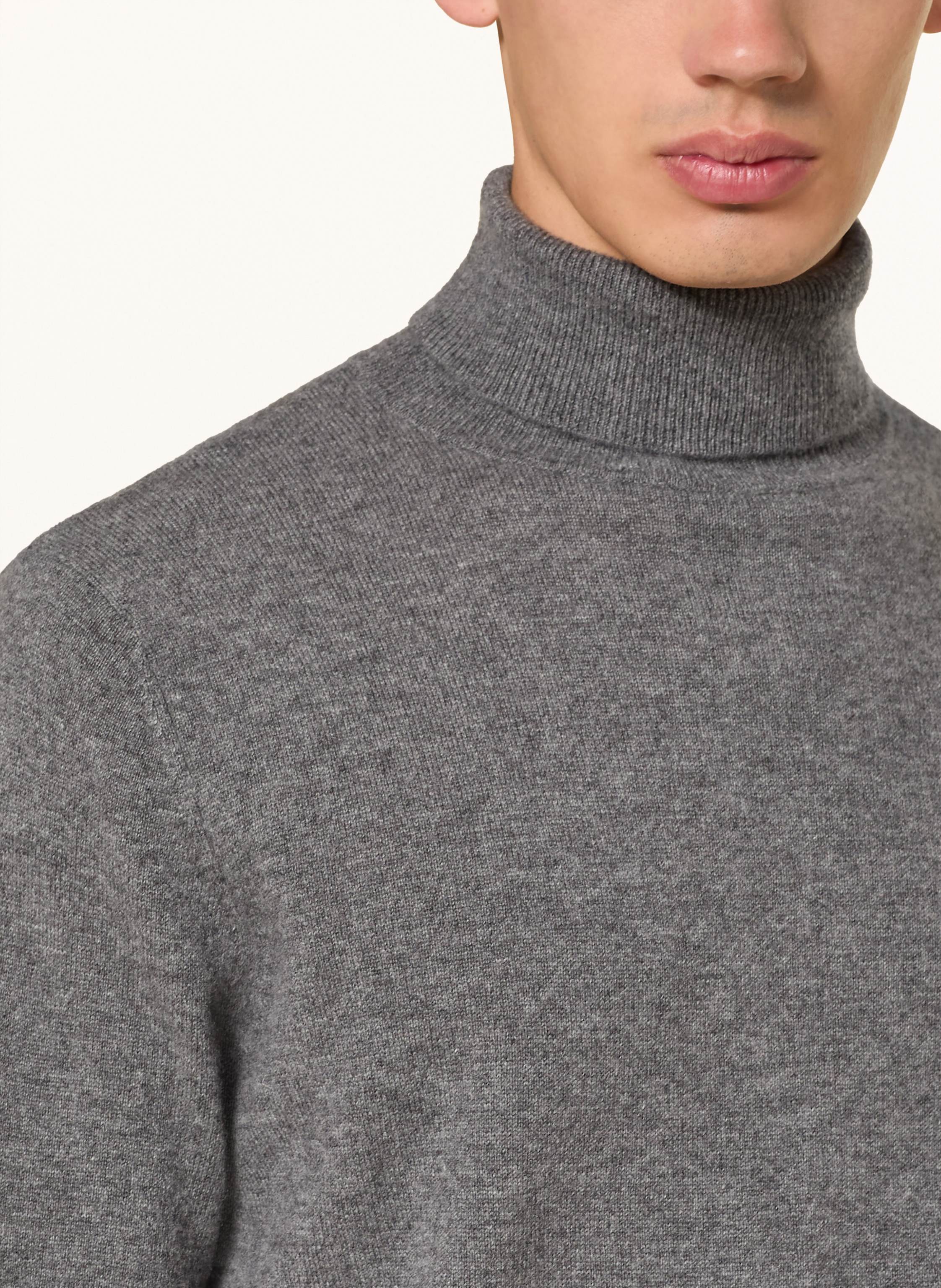 Thumbnail - Strokesman's Rollkragenpullover Aus Cashmere grau