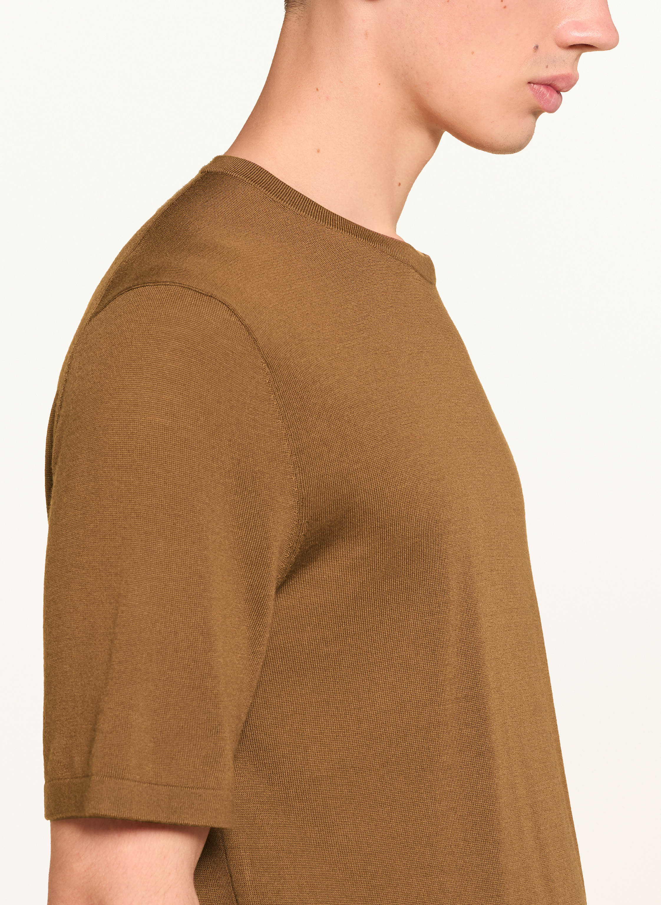 Thumbnail - Tiger Of Sweden Strickshirt Connor braun