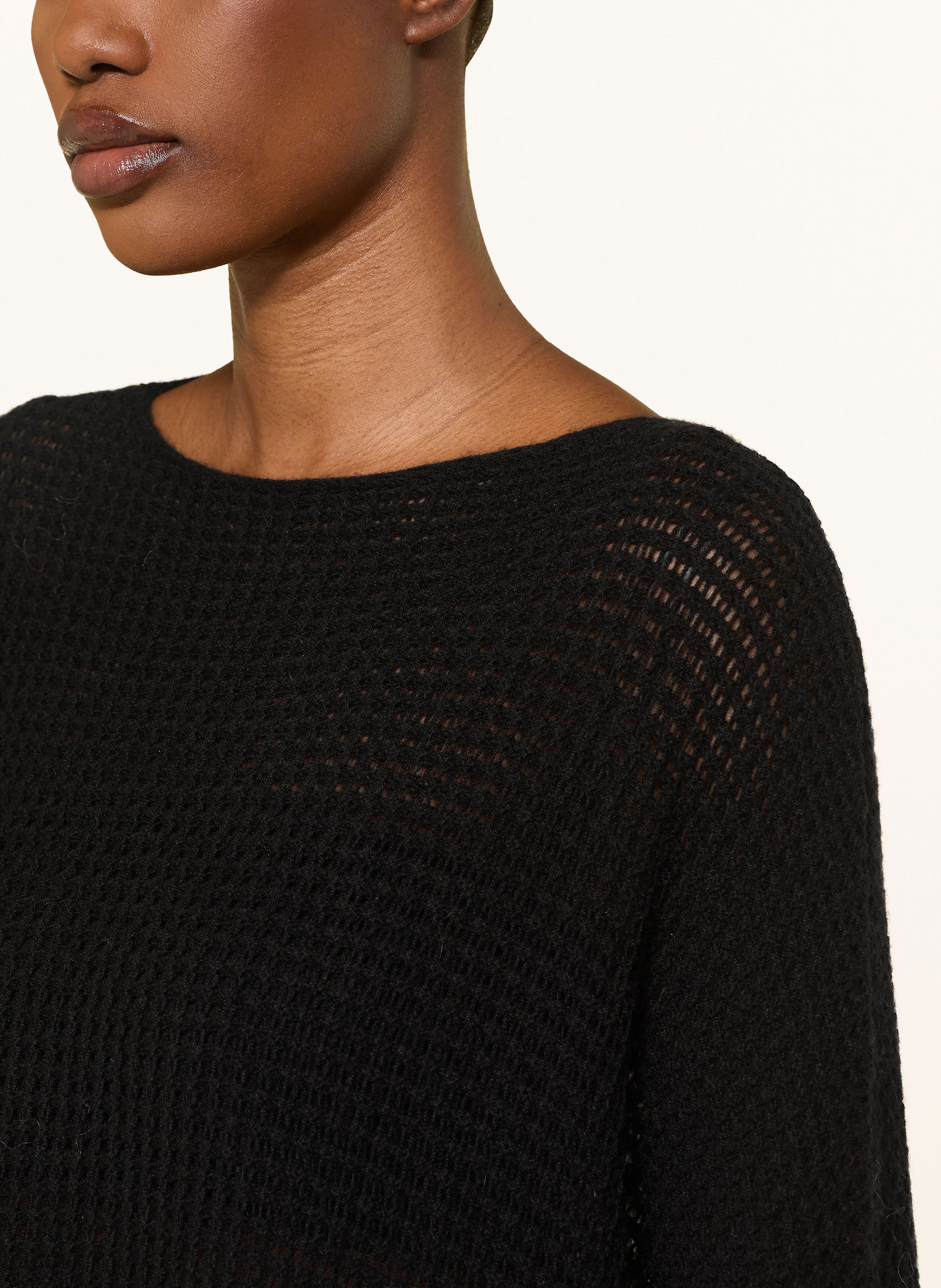 Thumbnail - Mrs & Hugs Oversized-Pullover Mit Cashmere schwarz