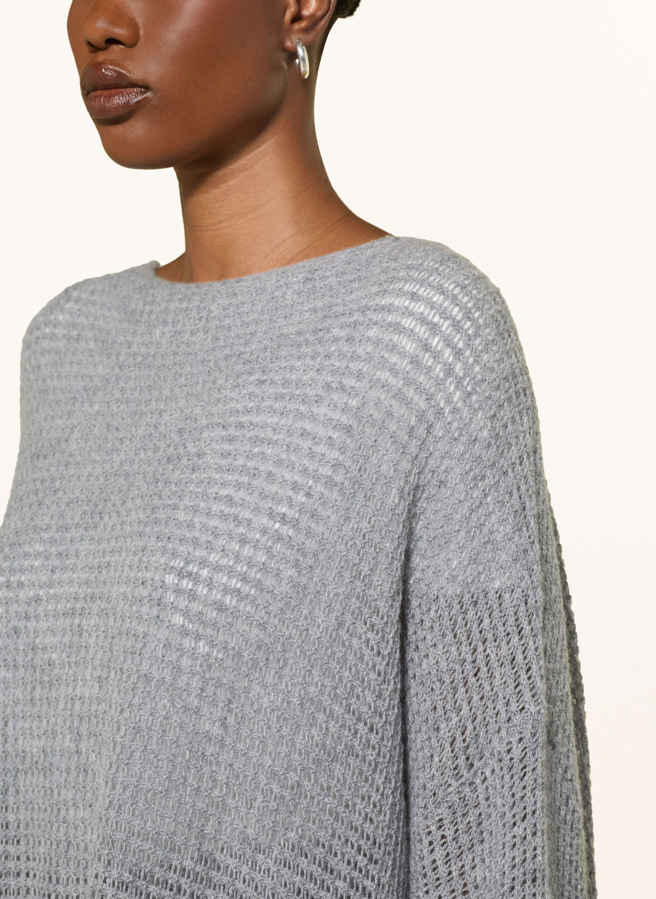 Thumbnail - Mrs & Hugs Oversized-Pullover Mit Cashmere grau