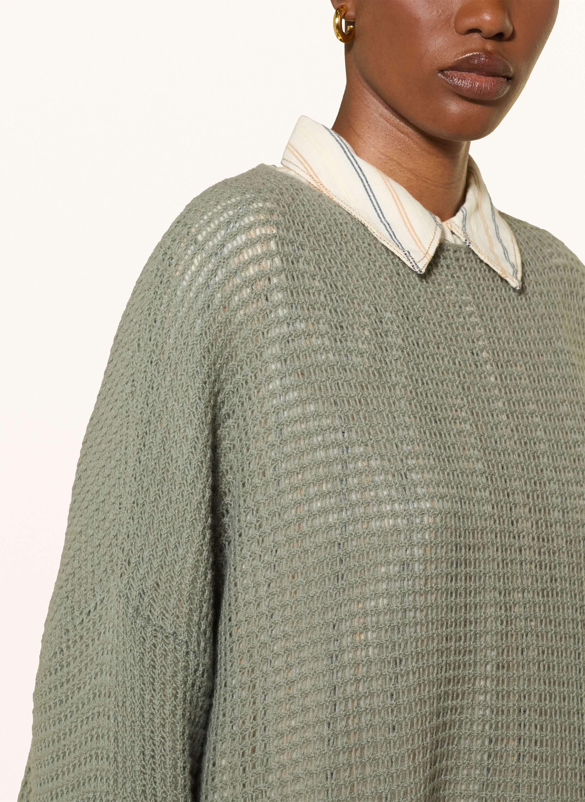 Thumbnail - Mrs & Hugs Oversized-Pullover Mit Cashmere gruen