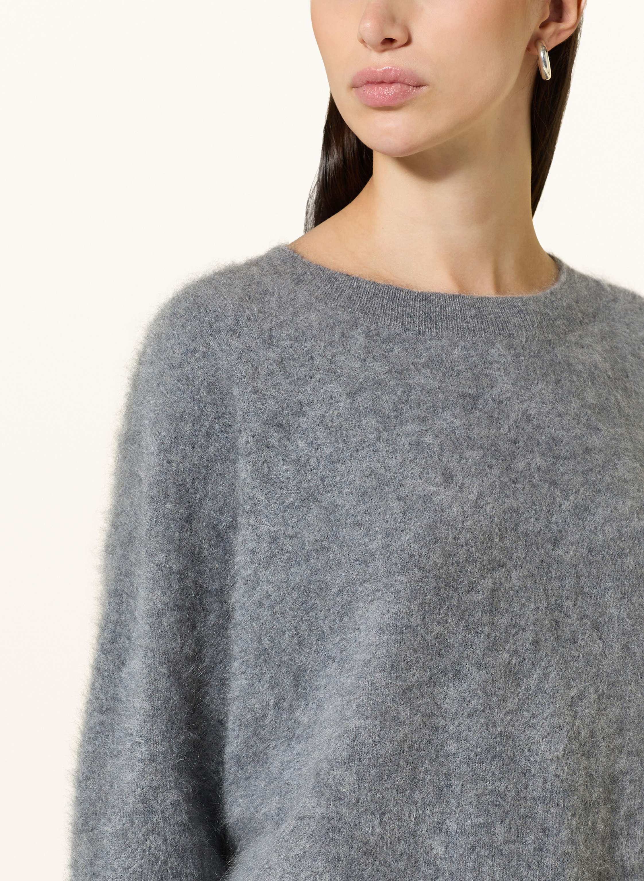 Thumbnail - Lilienfels Strickshirt Aus Cashmere grau