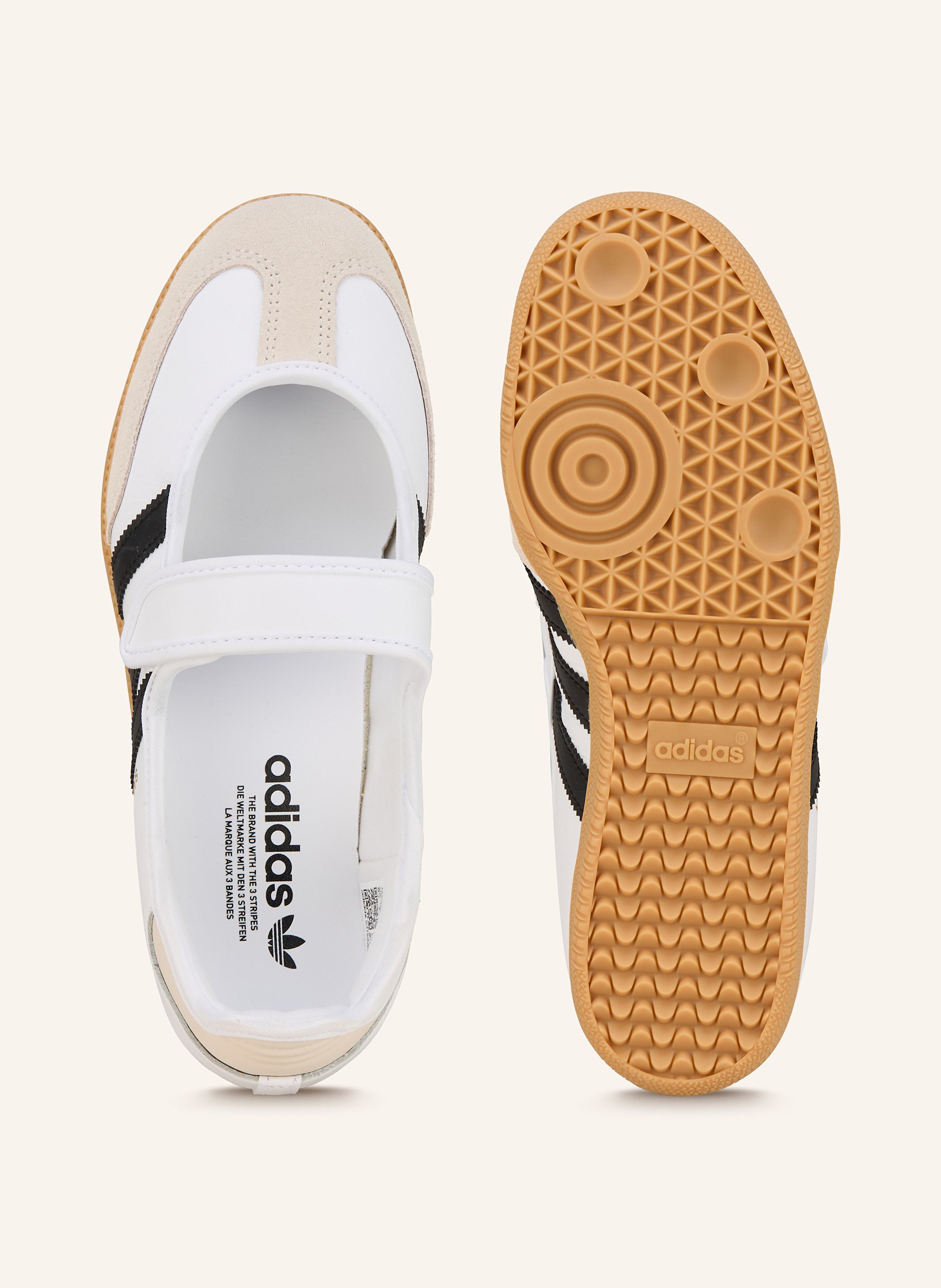 Thumbnail - Adidas Originals Mary-Jane-Ballerinas Samba Og weiss