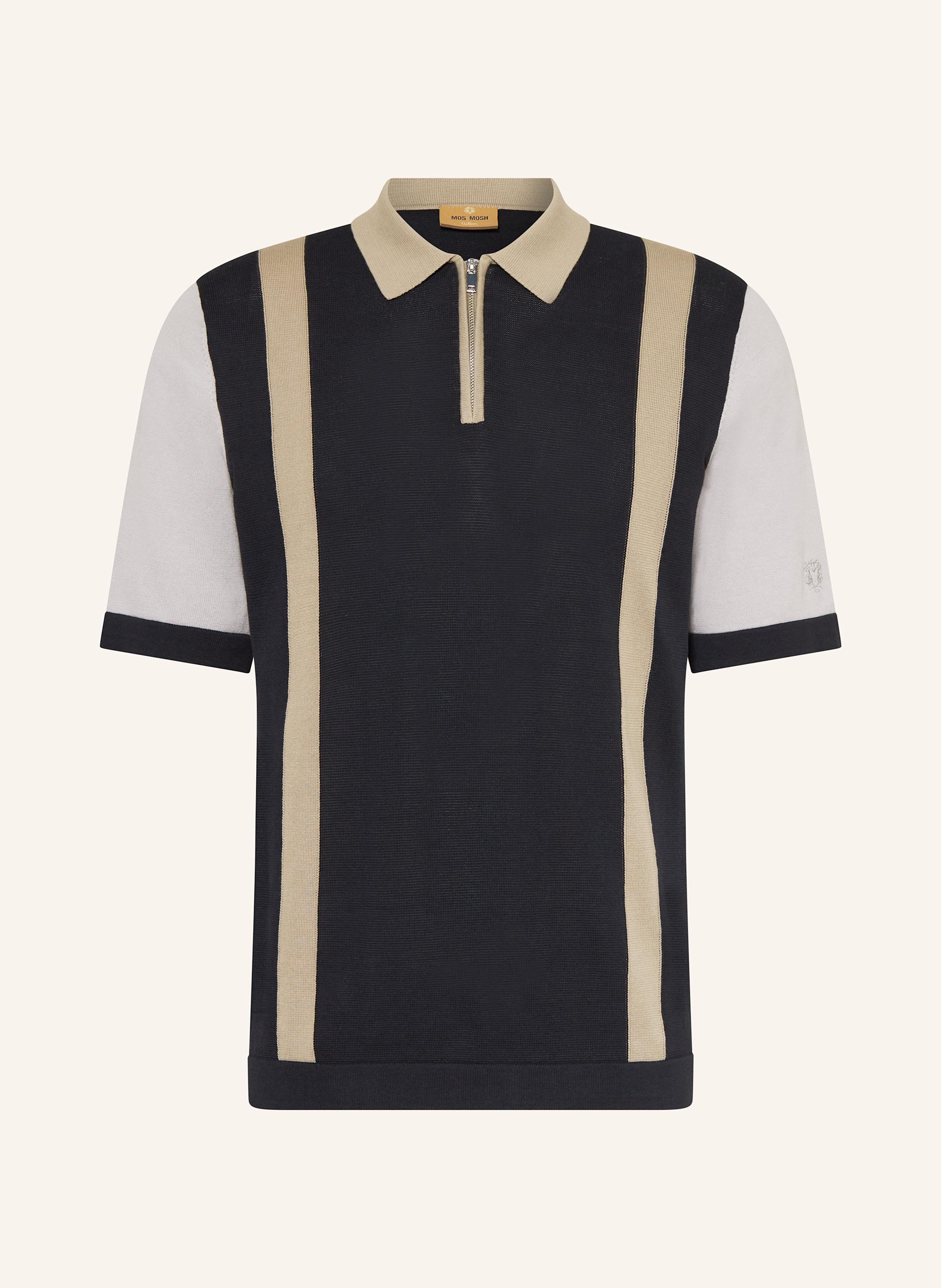 Mos Mosh Gallery Strick-Poloshirt Mmgjustin blau