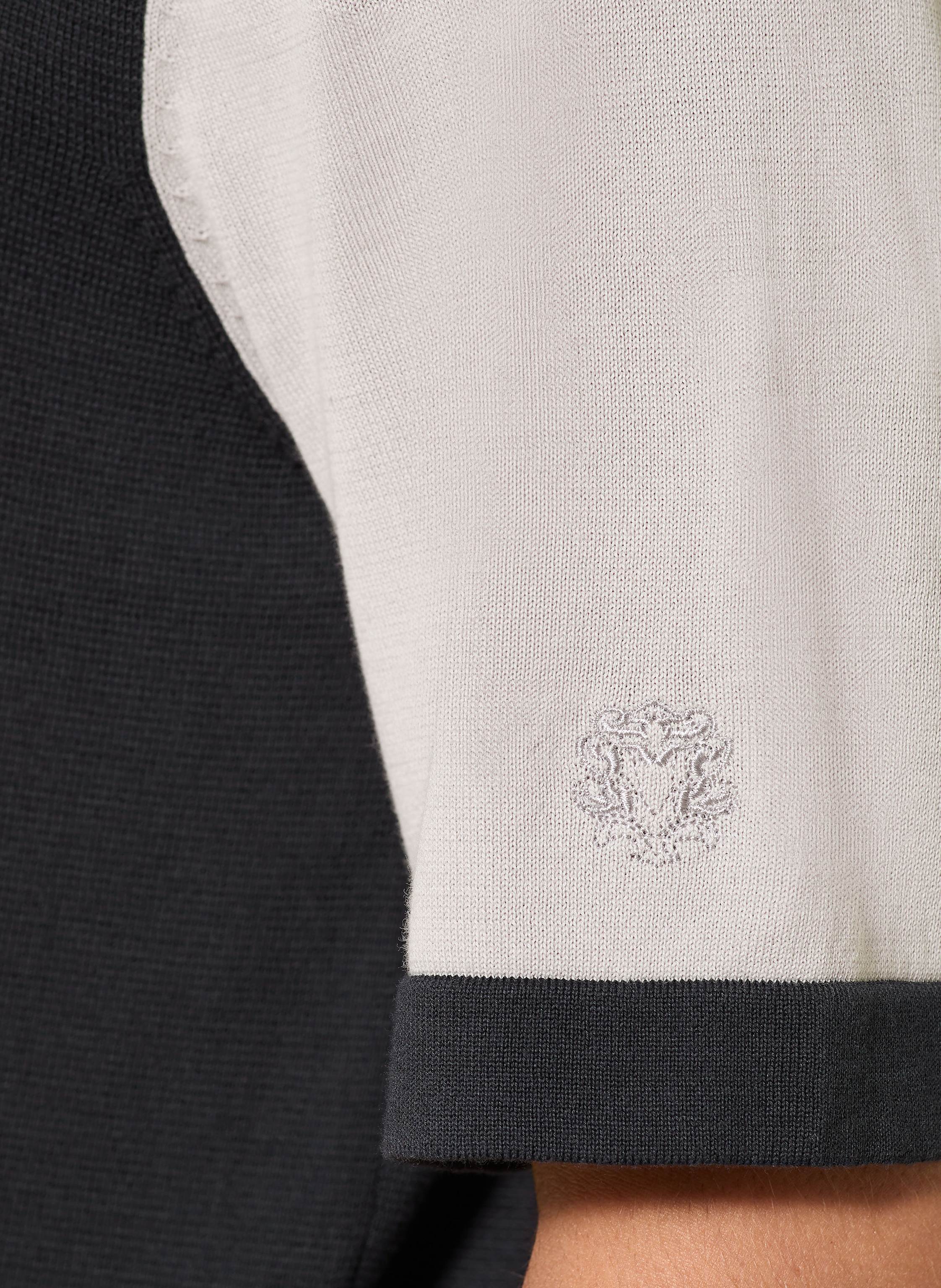 Thumbnail - Mos Mosh Gallery Strick-Poloshirt Mmgjustin blau