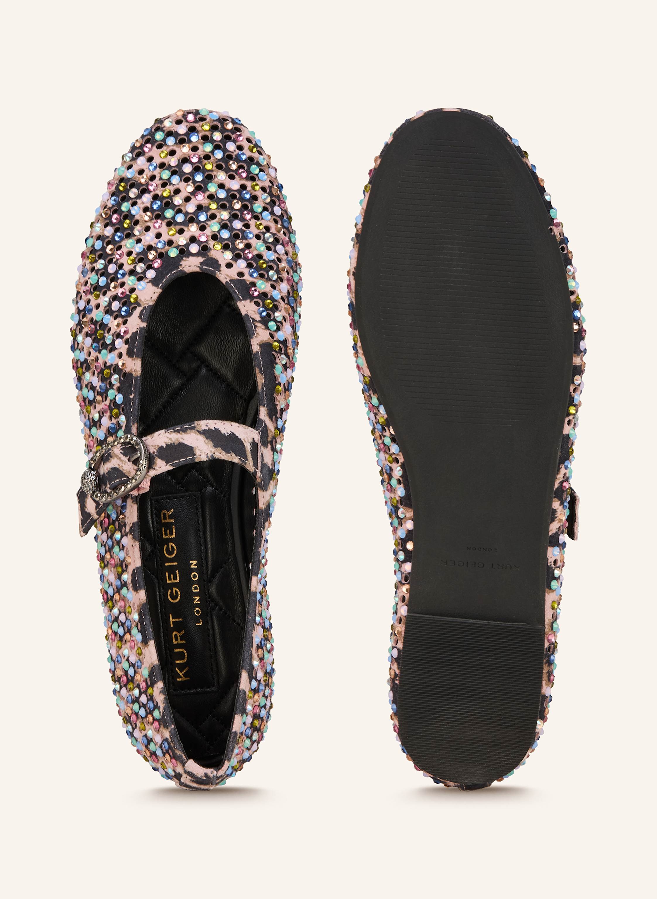 Thumbnail - Kurt Geiger Ballerinas Mayfair Mit Schmucksteinen rosa