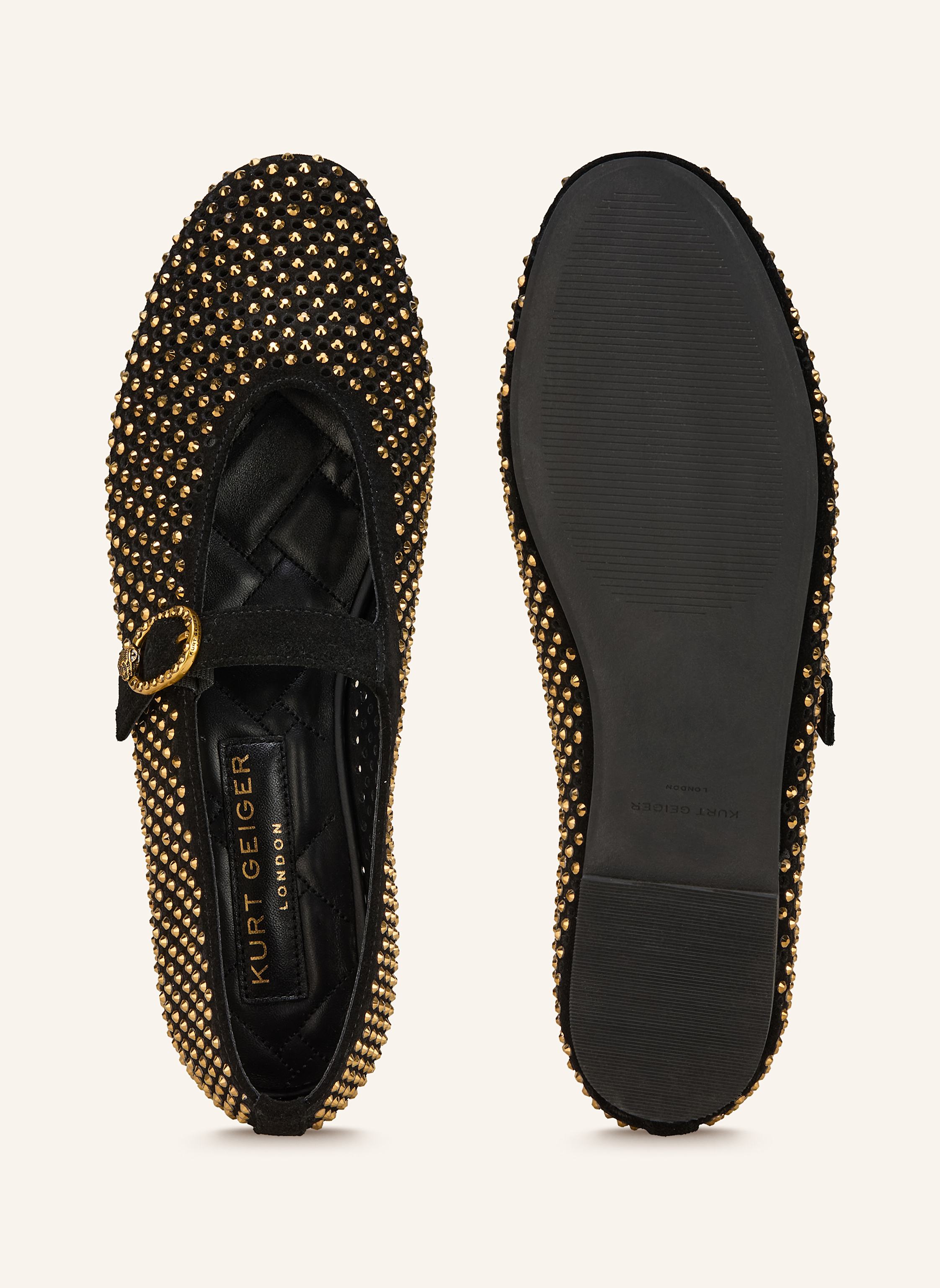 Thumbnail - Kurt Geiger Ballerinas Mayfair Mit Schmucksteinen schwarz