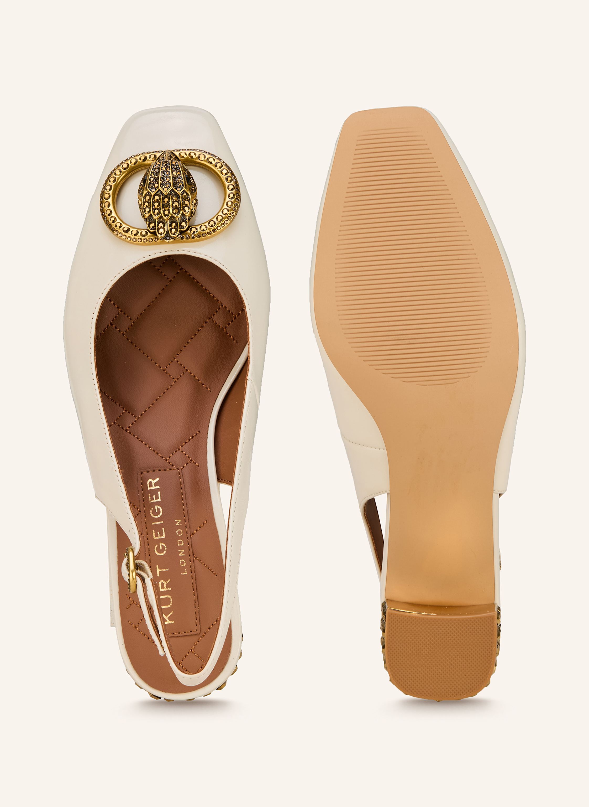 Thumbnail - Kurt Geiger Slingpumps Mit Schmucksteinen weiss