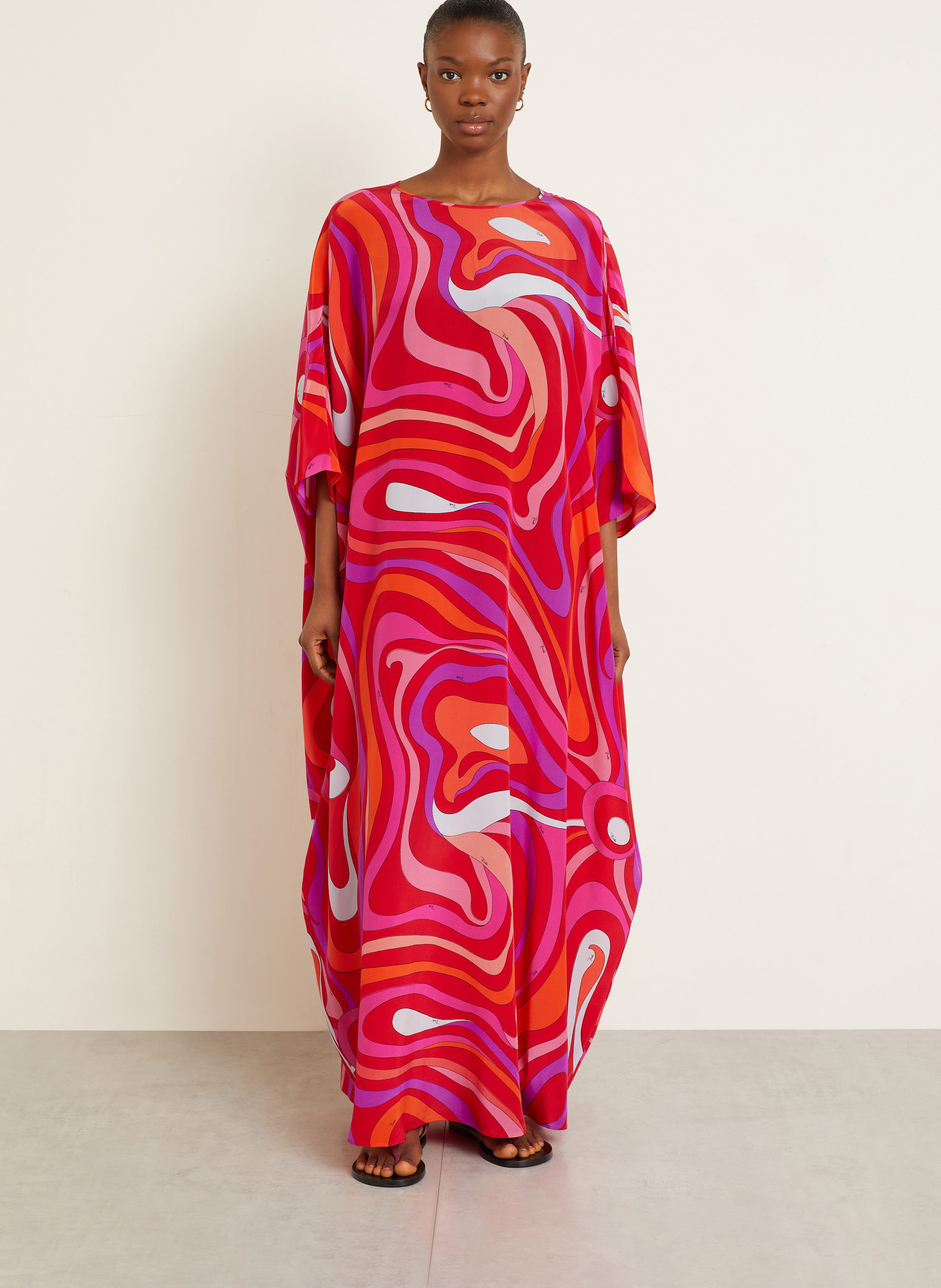 Thumbnail - Pucci Strandkleid Aus Seide rot