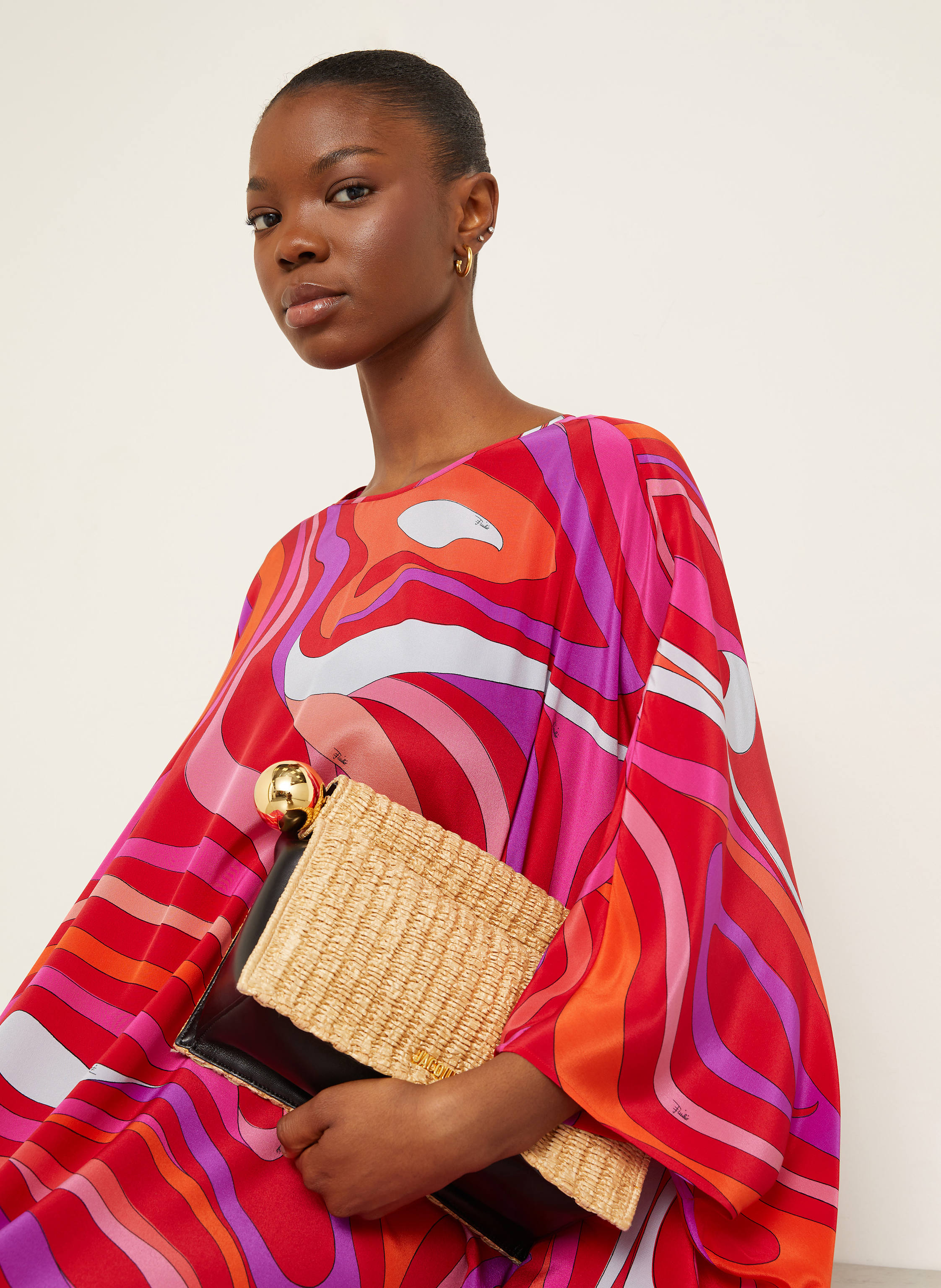 Thumbnail - Pucci Strandkleid Aus Seide rot