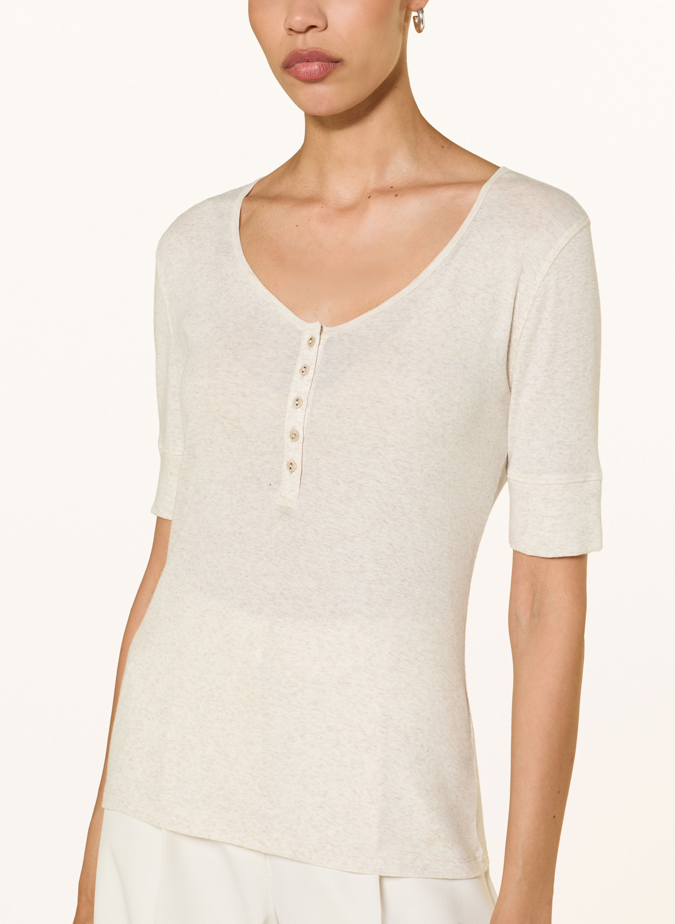 Thumbnail - Boss Henley-Shirt Espen weiss