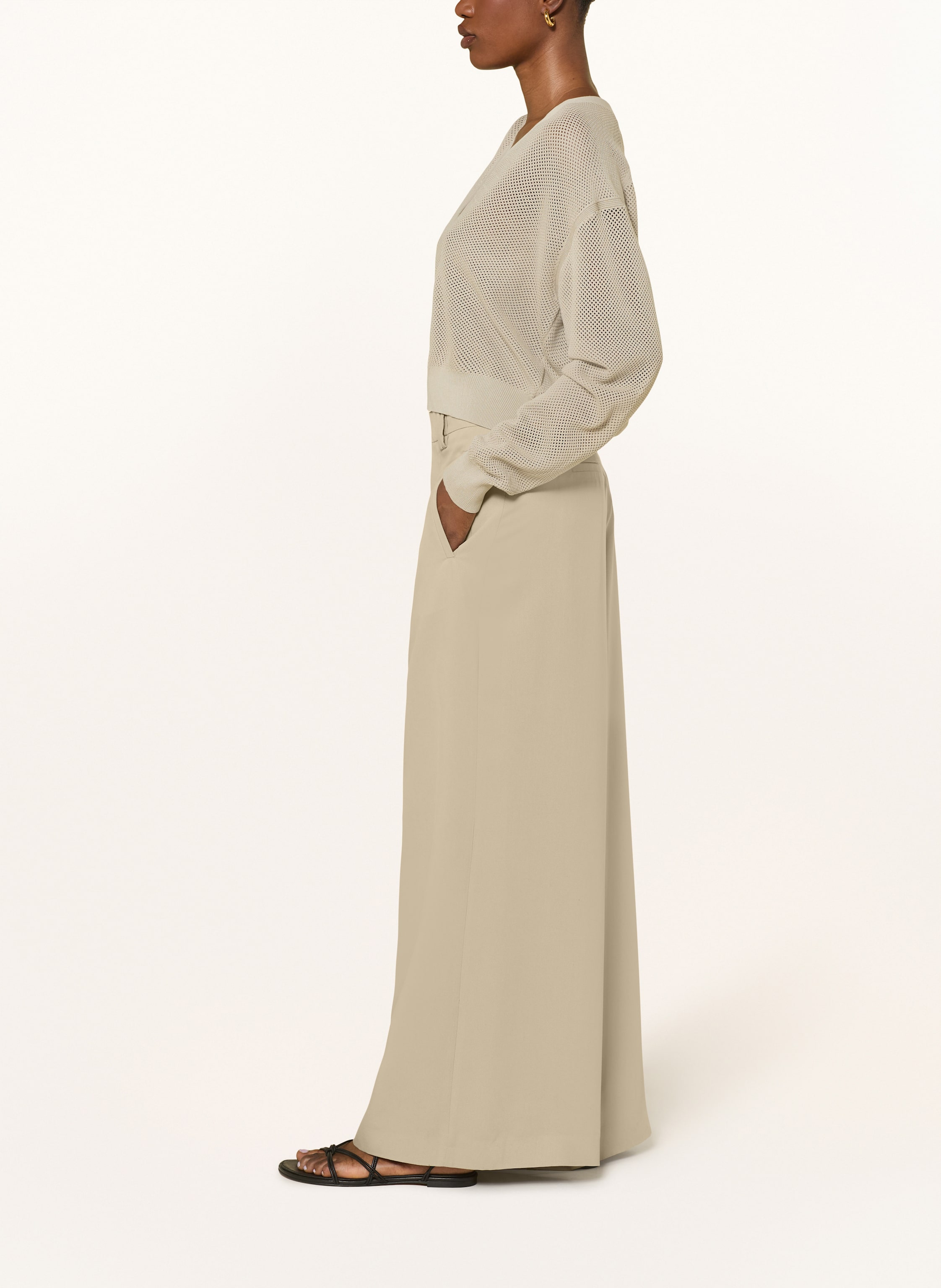 Thumbnail - Drykorn Marlenehose Broad beige