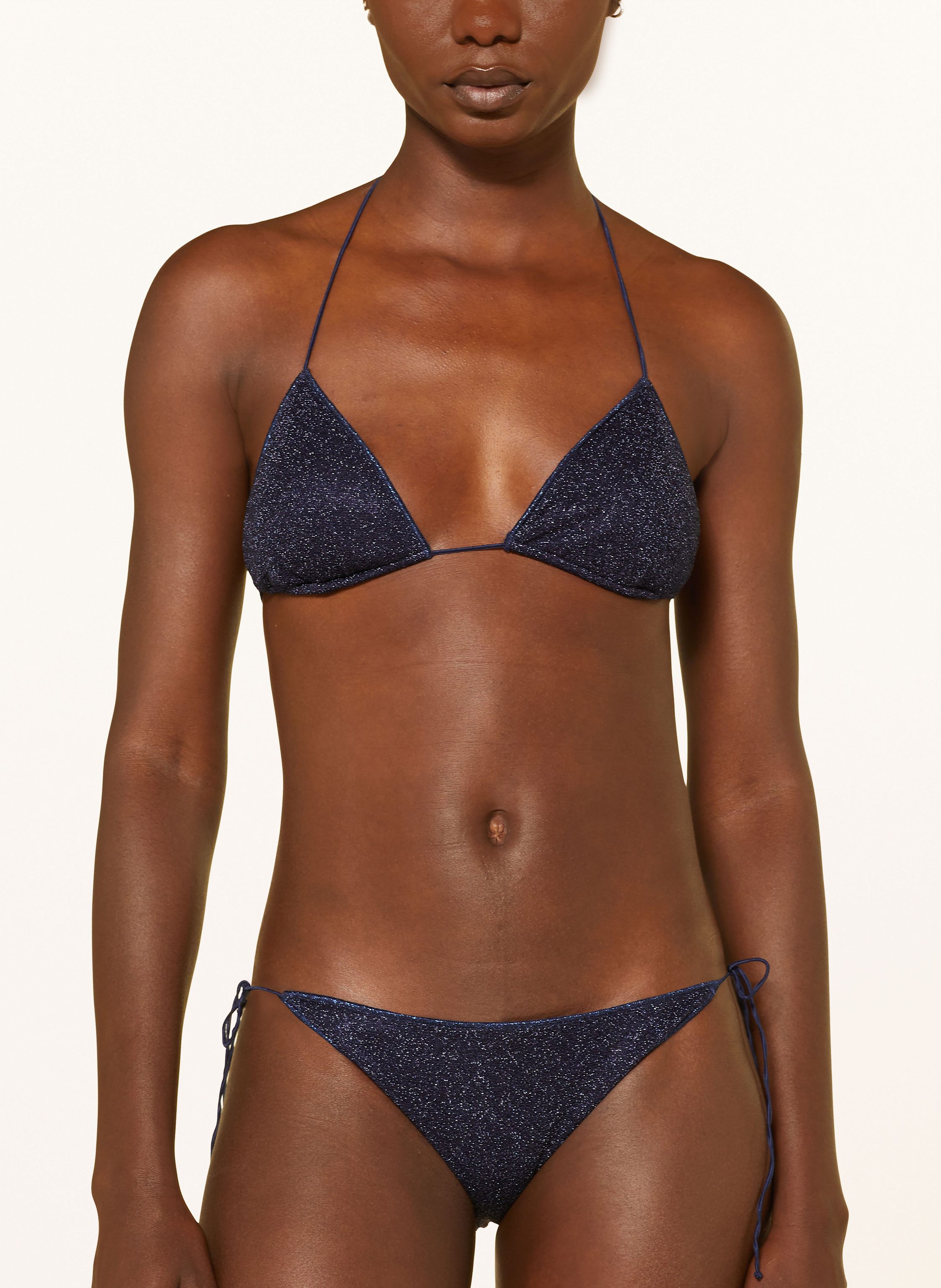 Thumbnail - Oséree Triangel-Bikini Lumiere Mit Glitzergarn blau