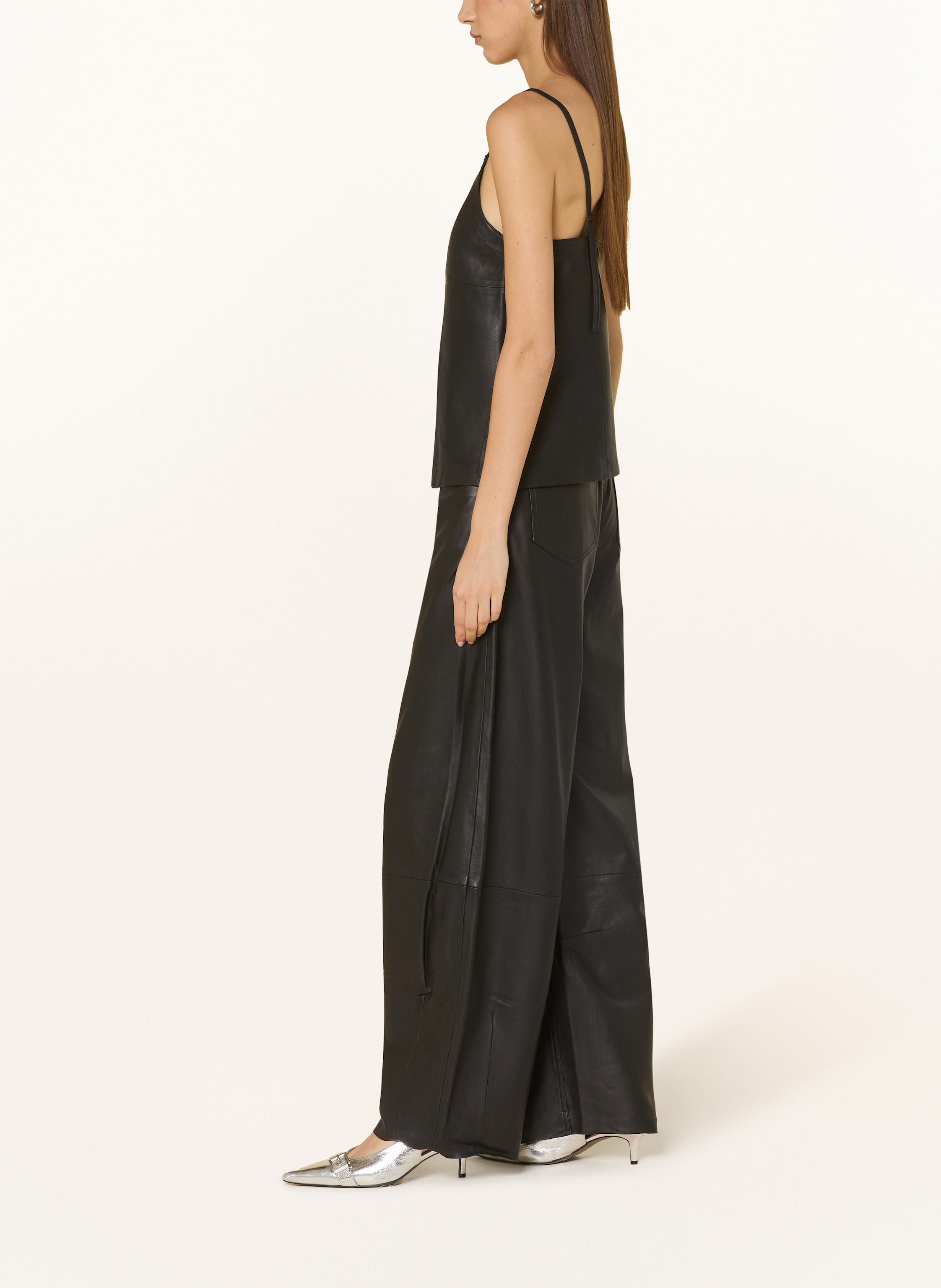 Thumbnail - Gestuz Lederhose Gzrio schwarz