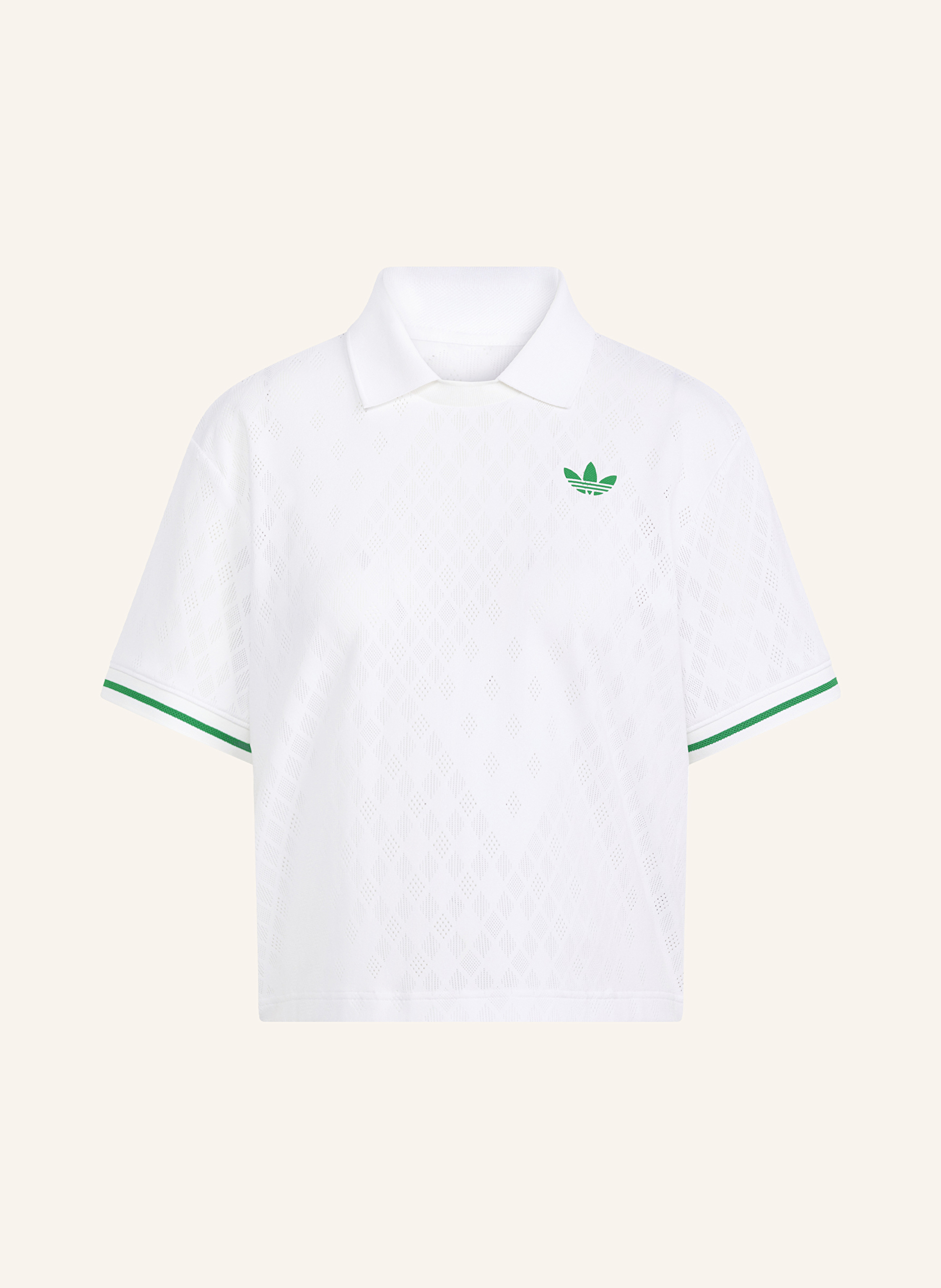 Adidas Cropped-Poloshirt Tennis Climacool Polo Pro weiss