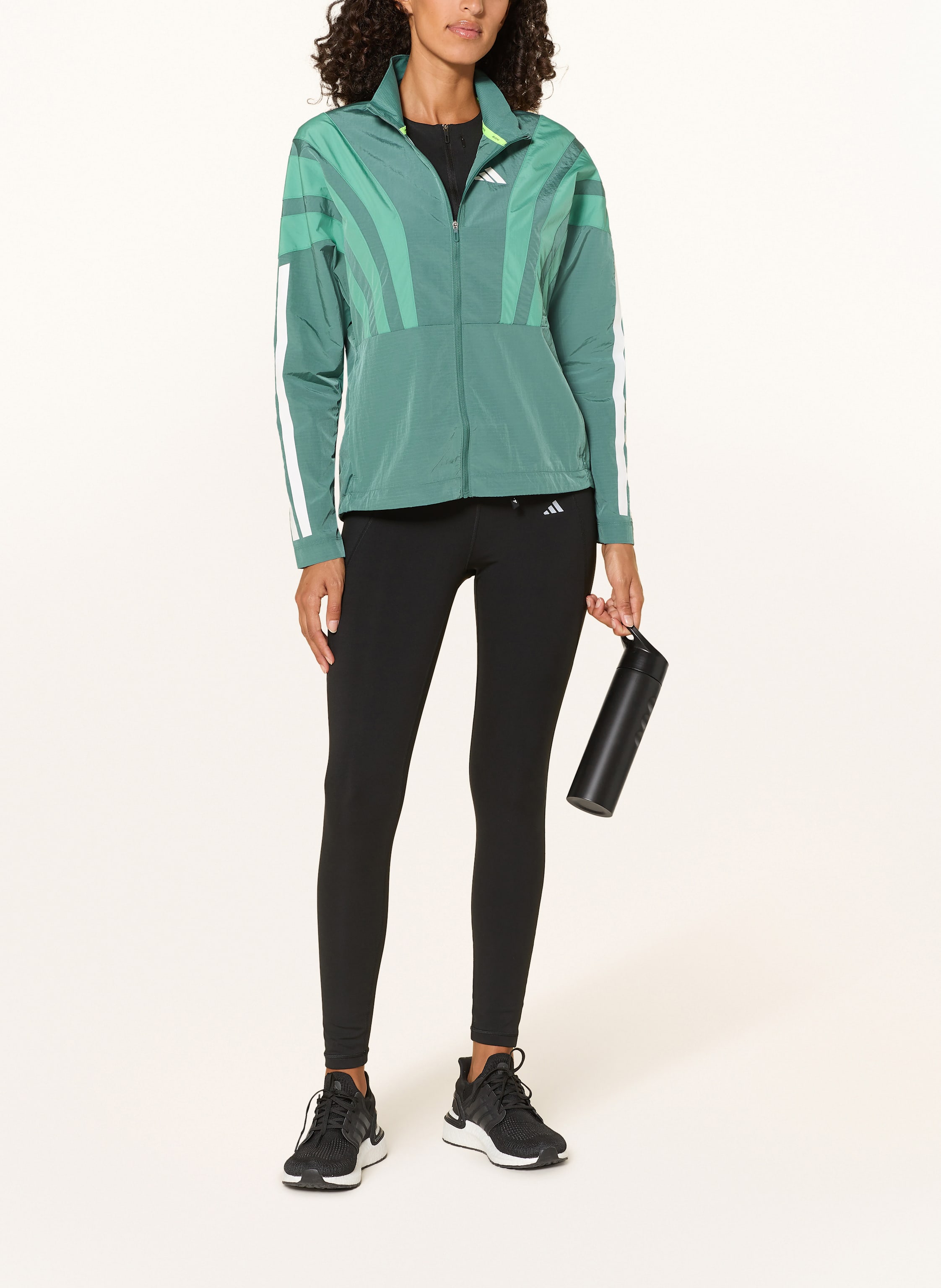 Thumbnail - Adidas Laufjacke Adizero Archive gruen