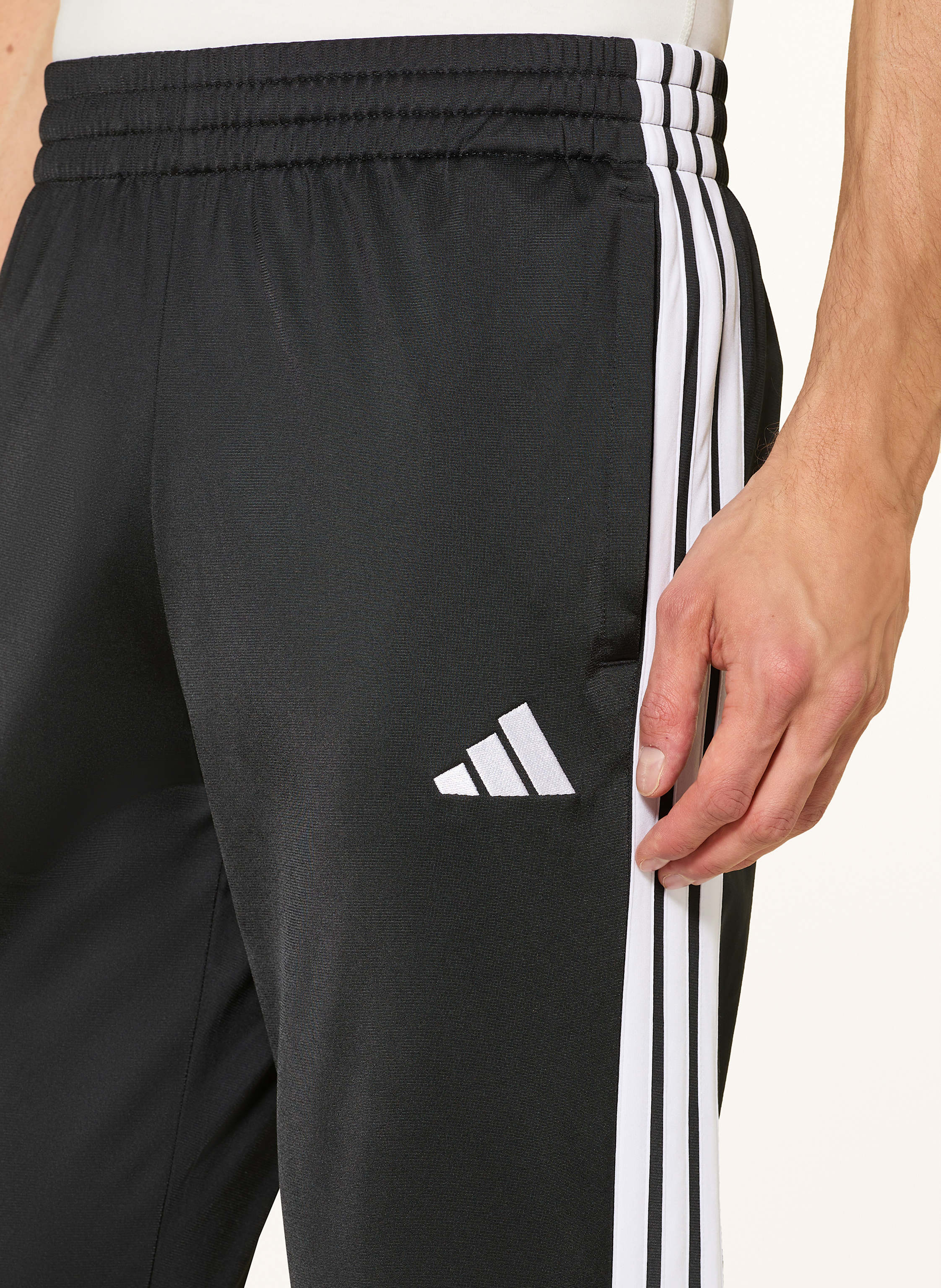 Thumbnail - Adidas Trainingsanzug 3 Stripes schwarz