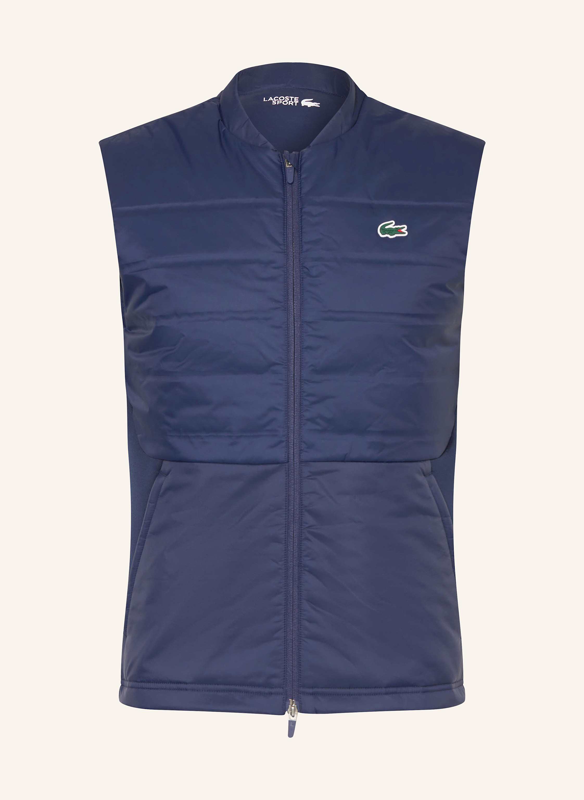Lacoste Hybrid-Steppweste blau