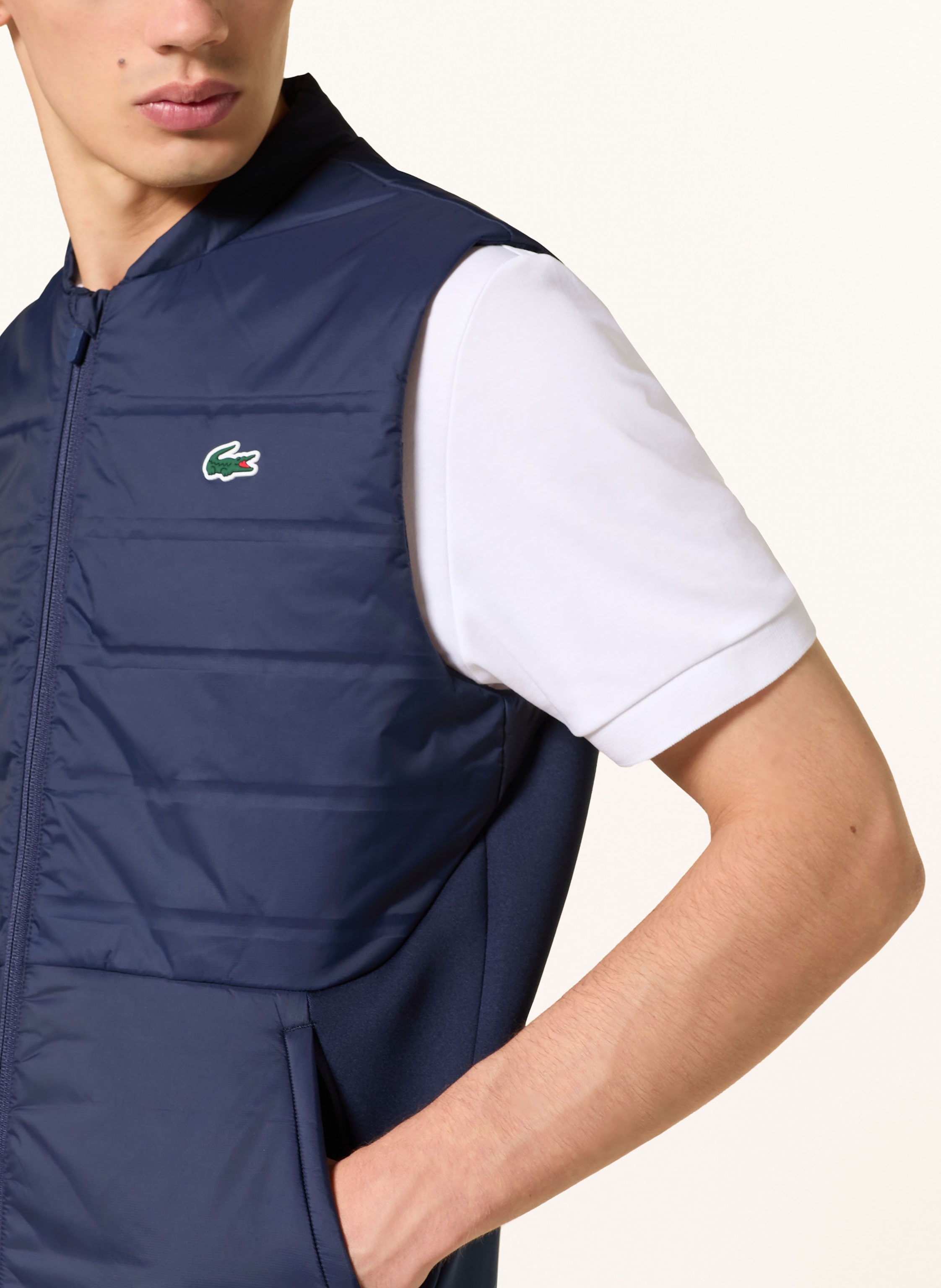 Thumbnail - Lacoste Hybrid-Steppweste blau