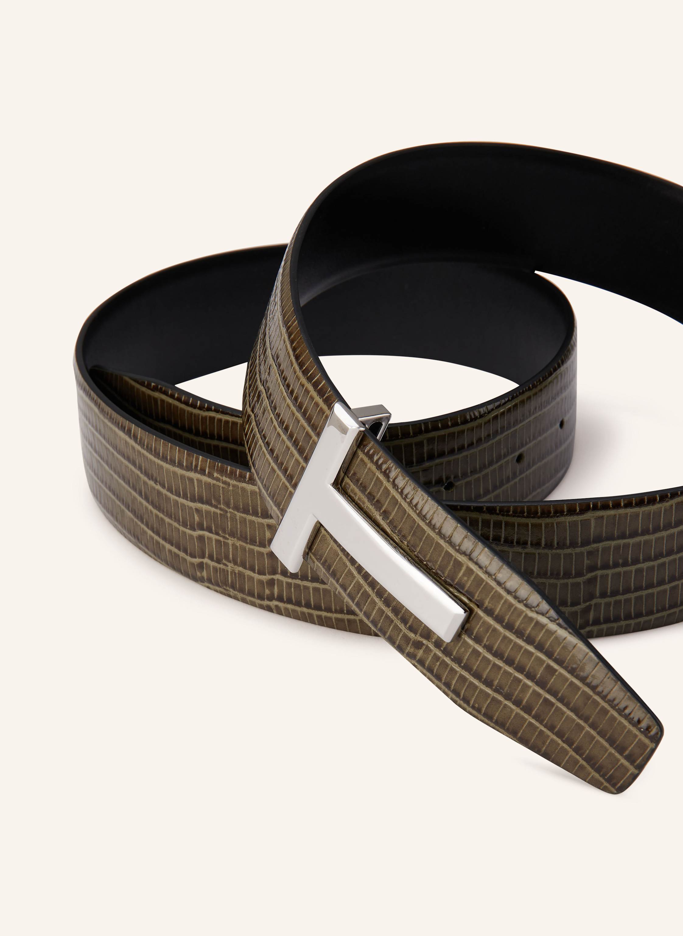 Thumbnail - Tom Ford Ledergürtel Zum Wenden gruen