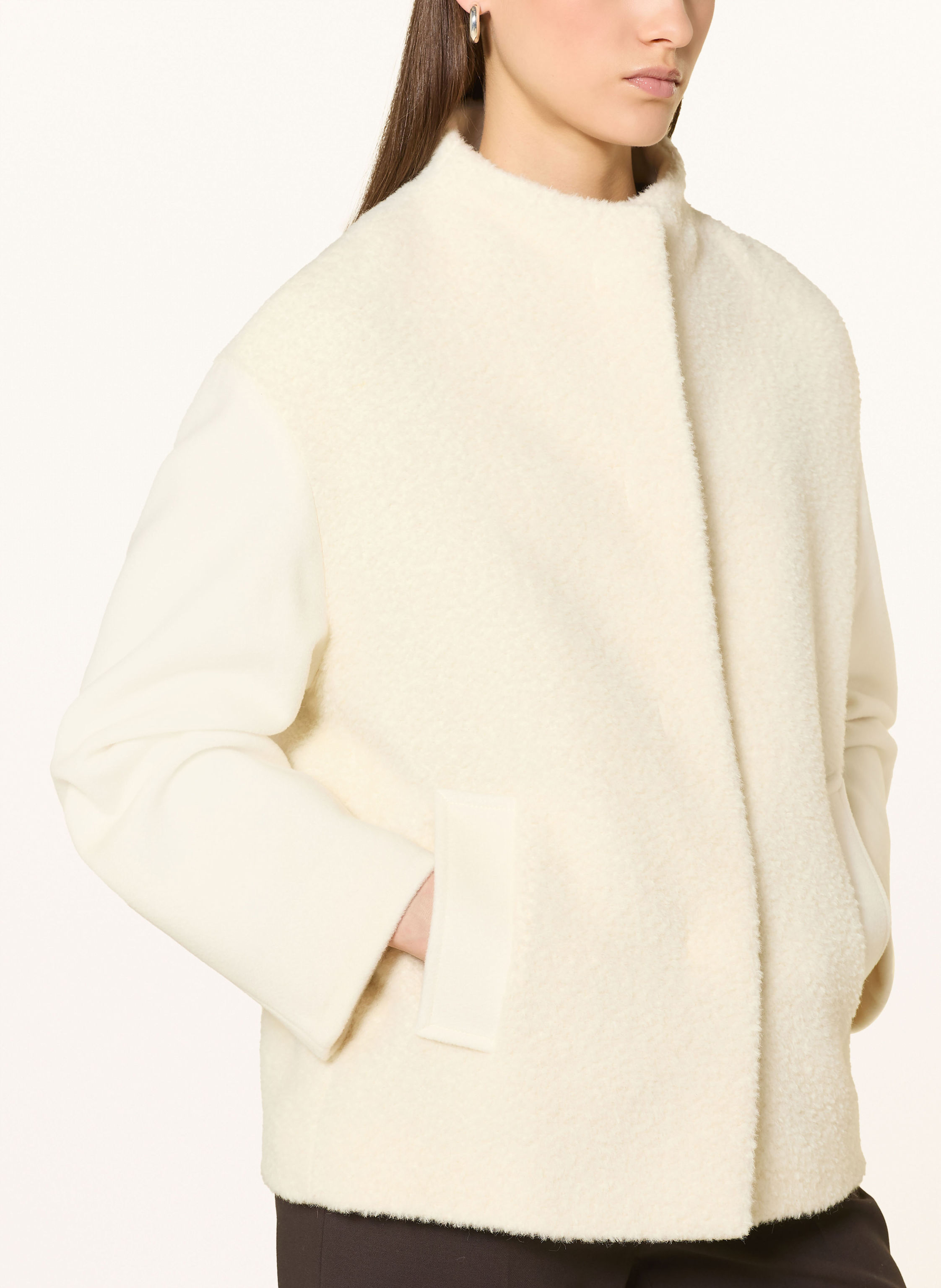 Thumbnail - Icons Cinzia Rocca Jacke Mit Alpaka weiss