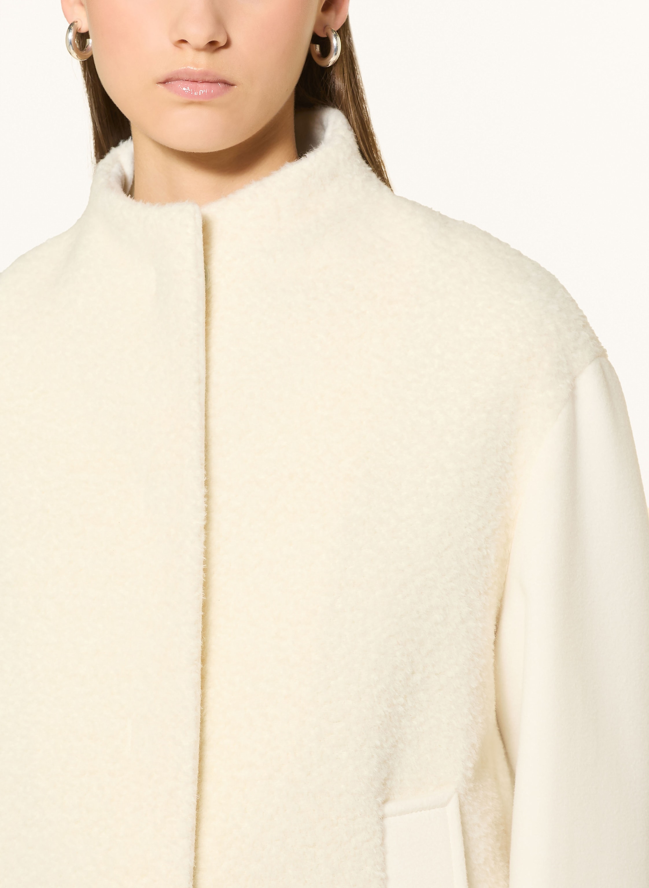 Thumbnail - Icons Cinzia Rocca Jacke Mit Alpaka weiss