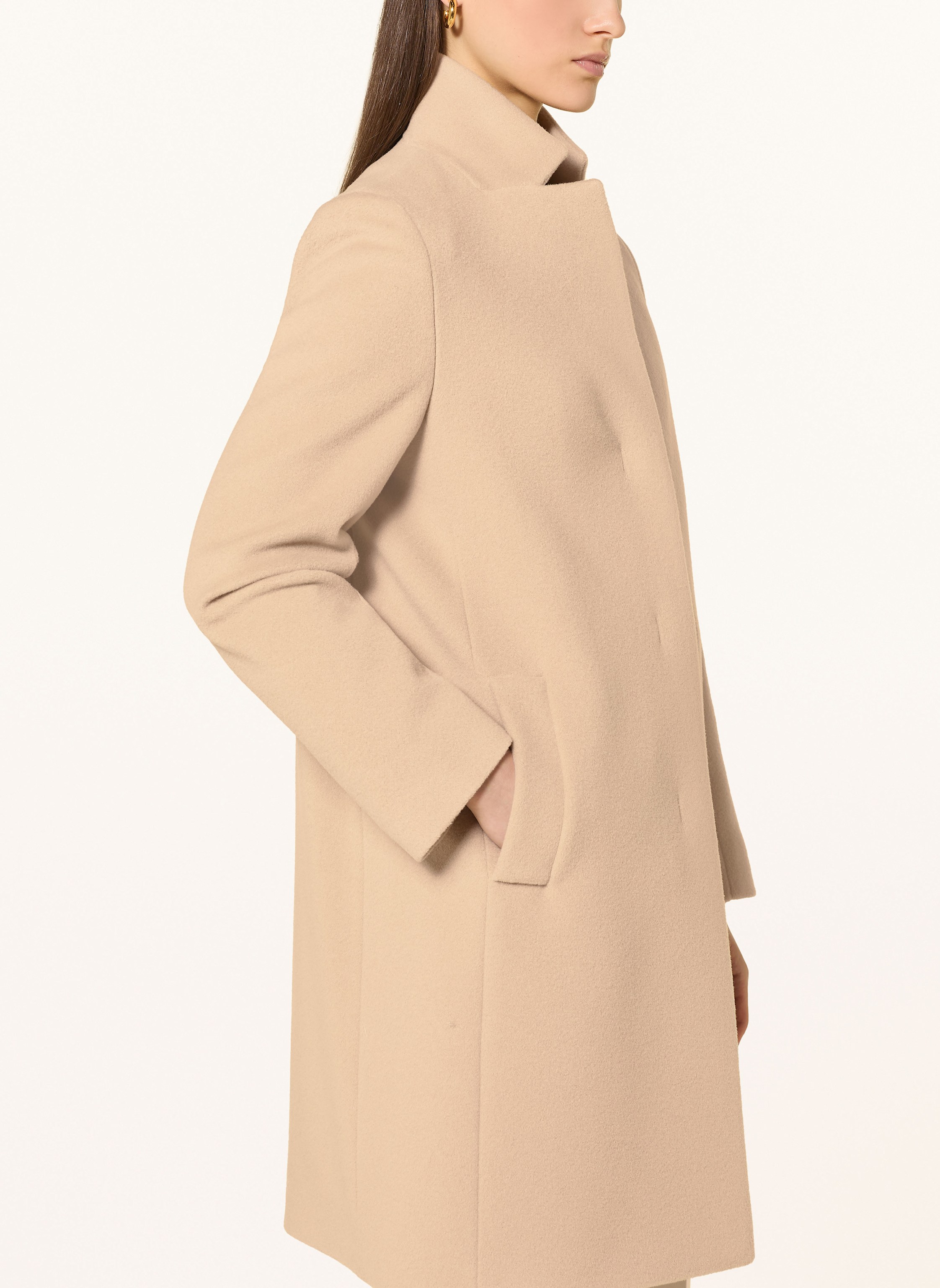 Thumbnail - Icons Cinzia Rocca Wollmantel beige