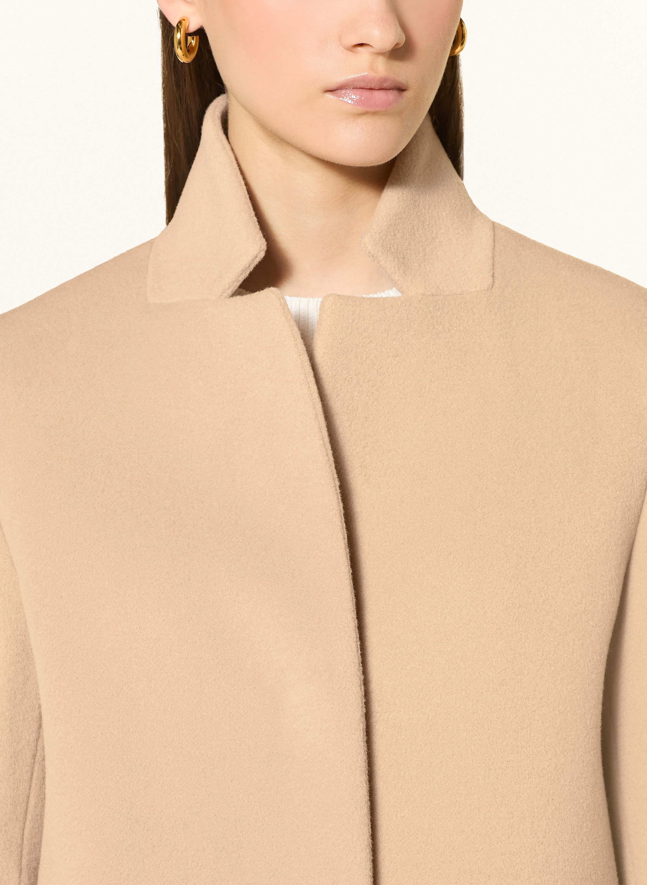 Thumbnail - Icons Cinzia Rocca Wollmantel beige