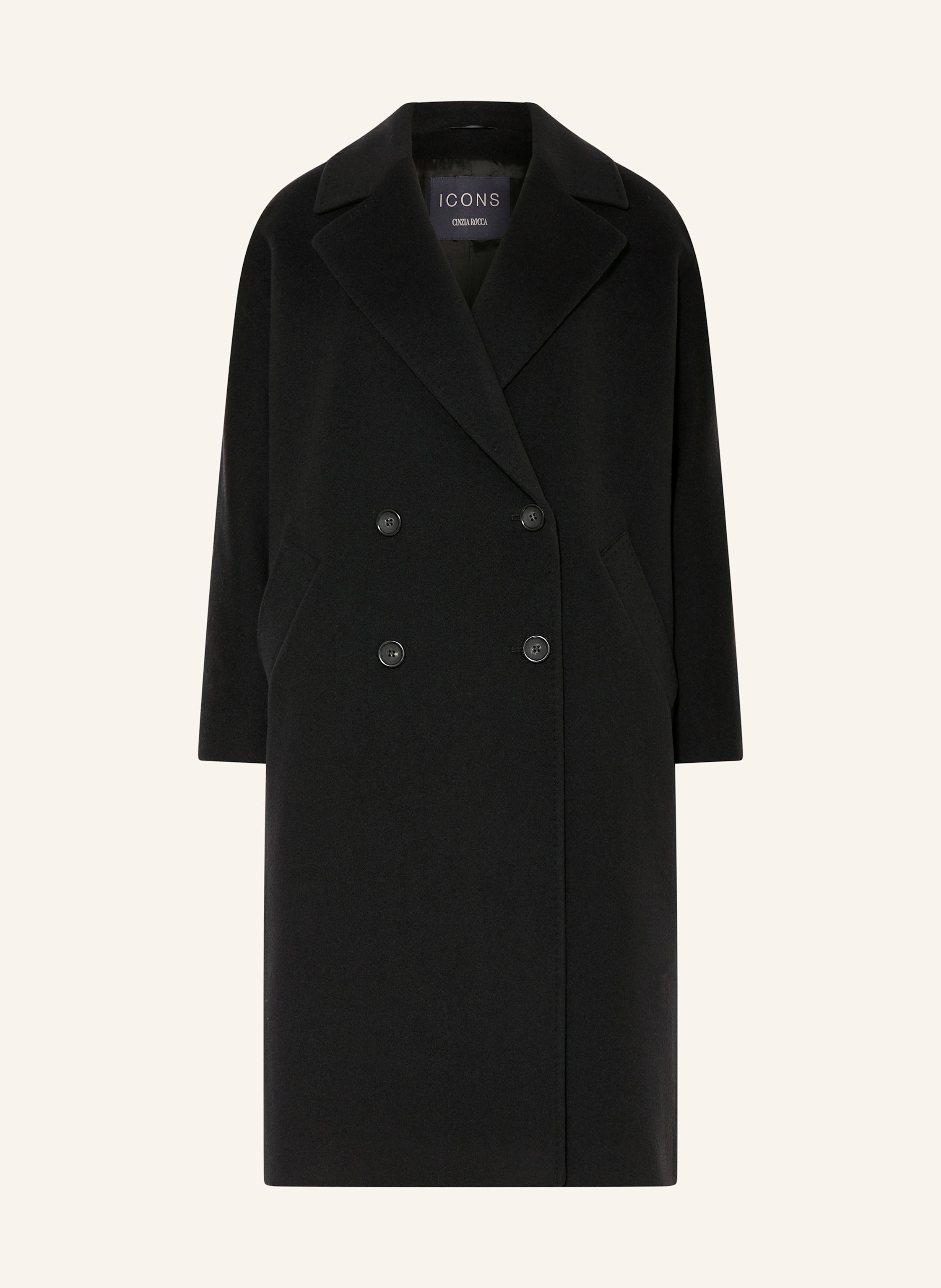 極美品✨レリアン CINZIA ROCCA カシミヤ ウール ブルゾン ブラック ICONS CINZIA ROCCA Wool coat in black