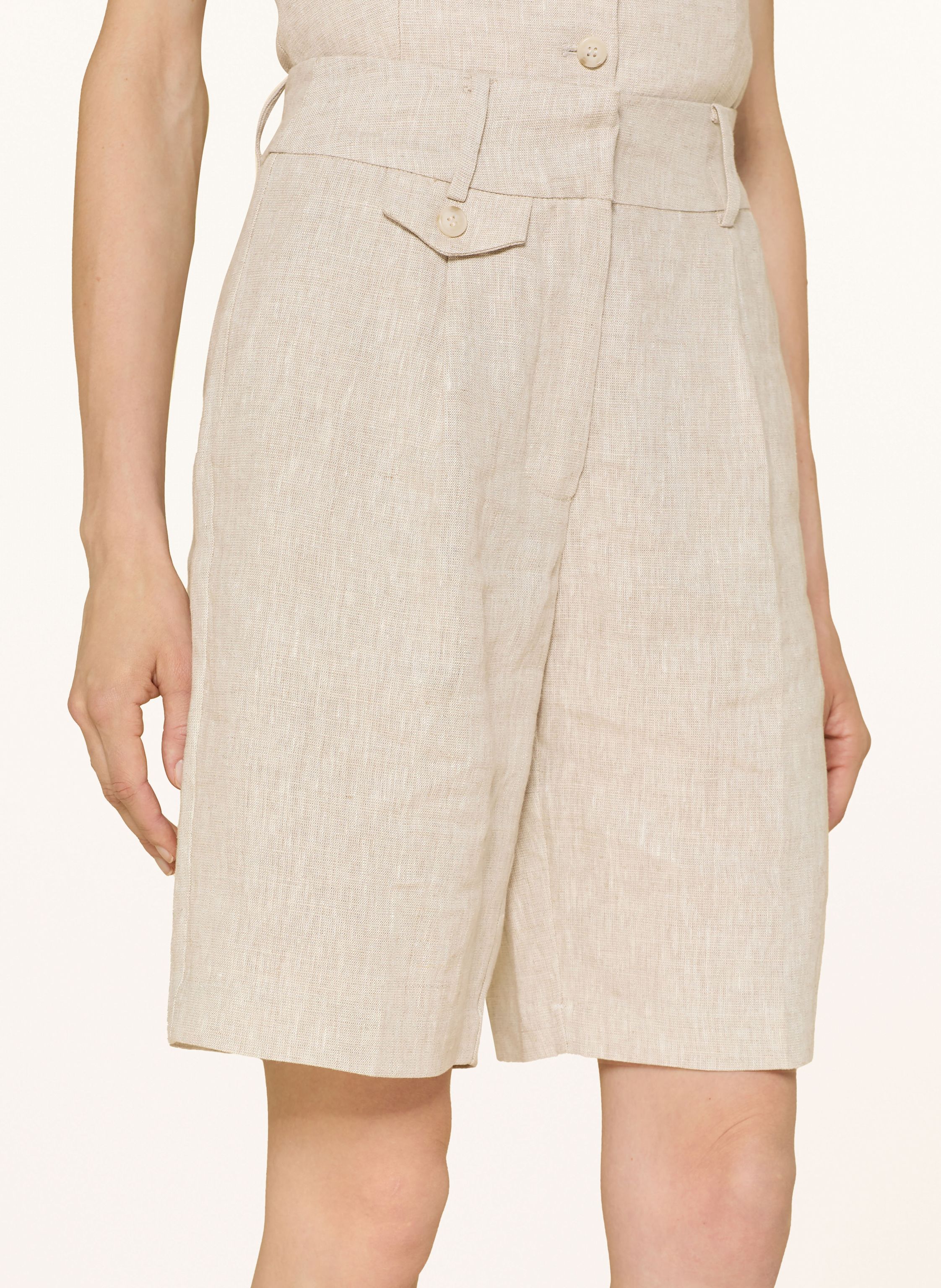 Thumbnail - Malina Leinenshorts Arlo beige