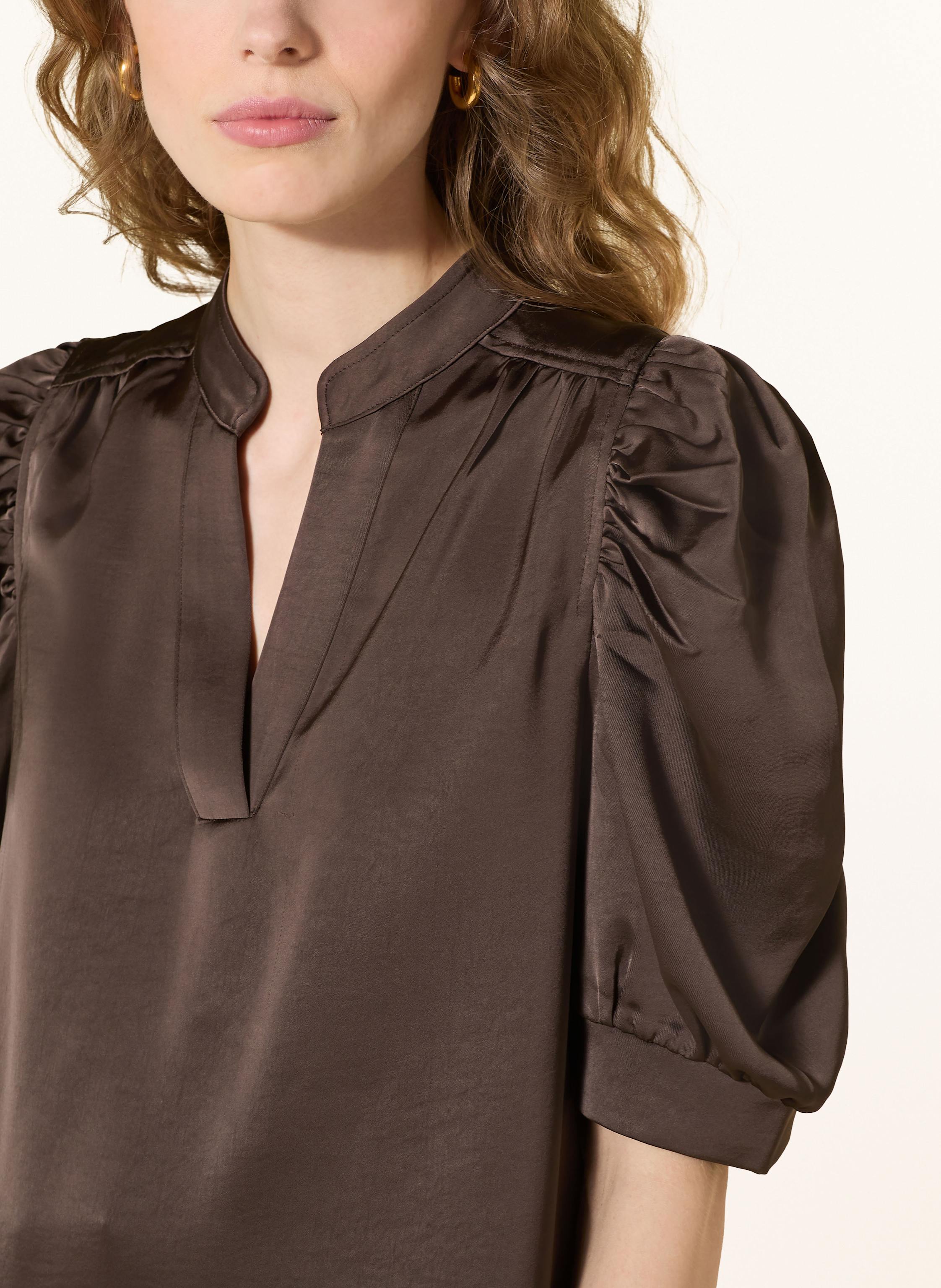 Thumbnail - Neo Noir Blusenshirt Roella Aus Satin braun