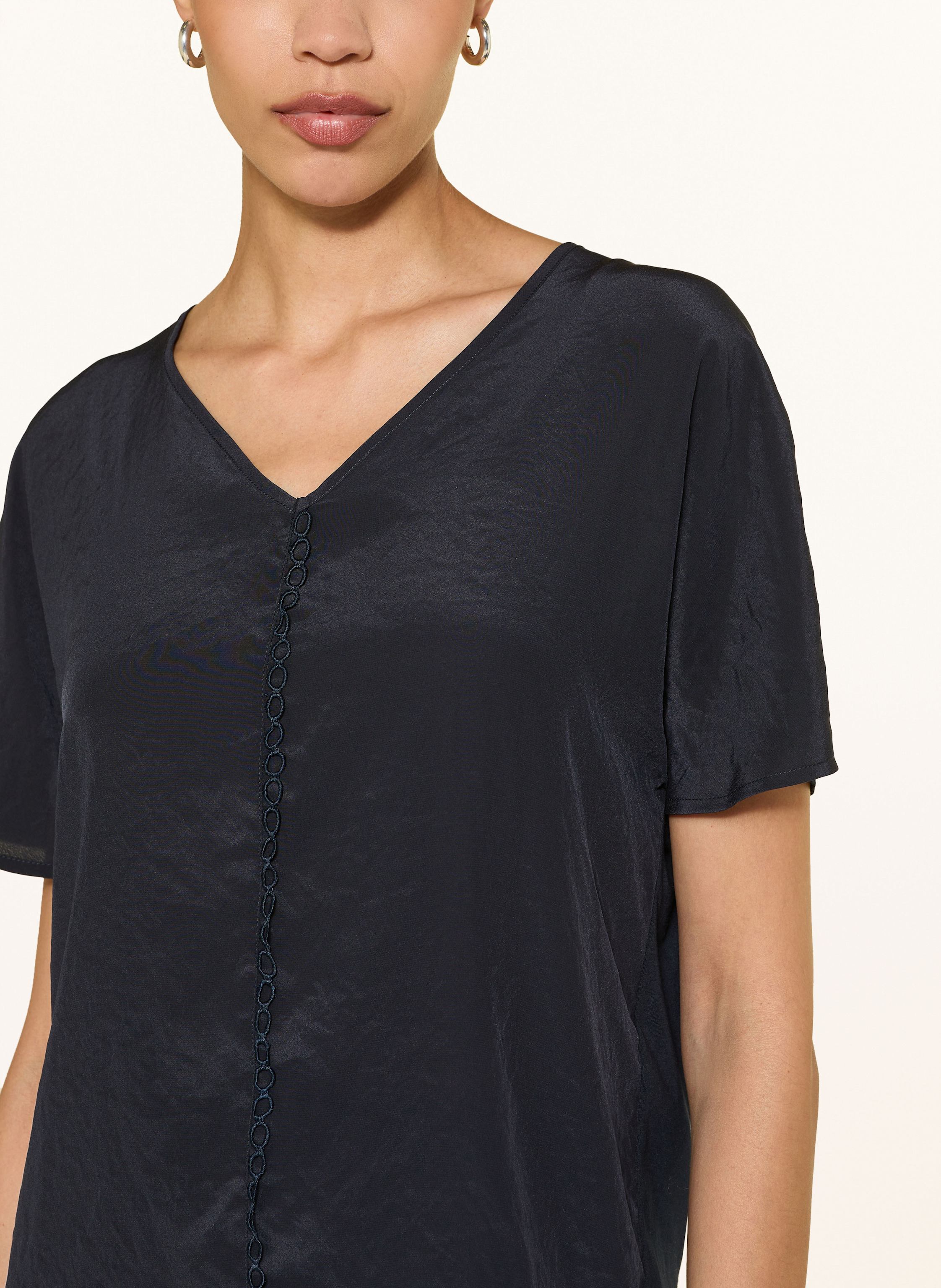 Thumbnail - Luisa Cerano Blusenshirt Im Materialmix blau