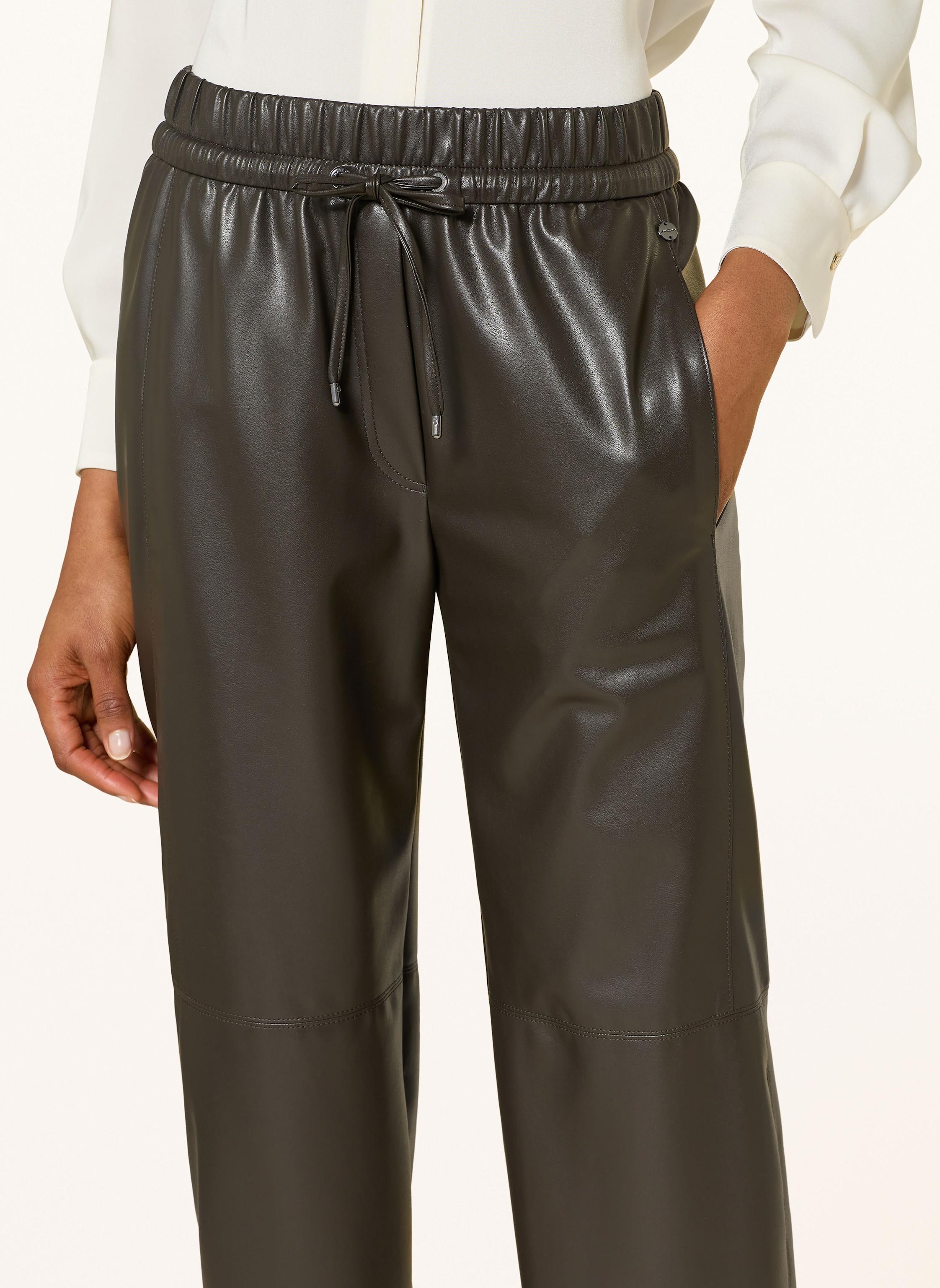 Thumbnail - Marc Cain 7/8-Hose Ranchi In Lederoptik braun