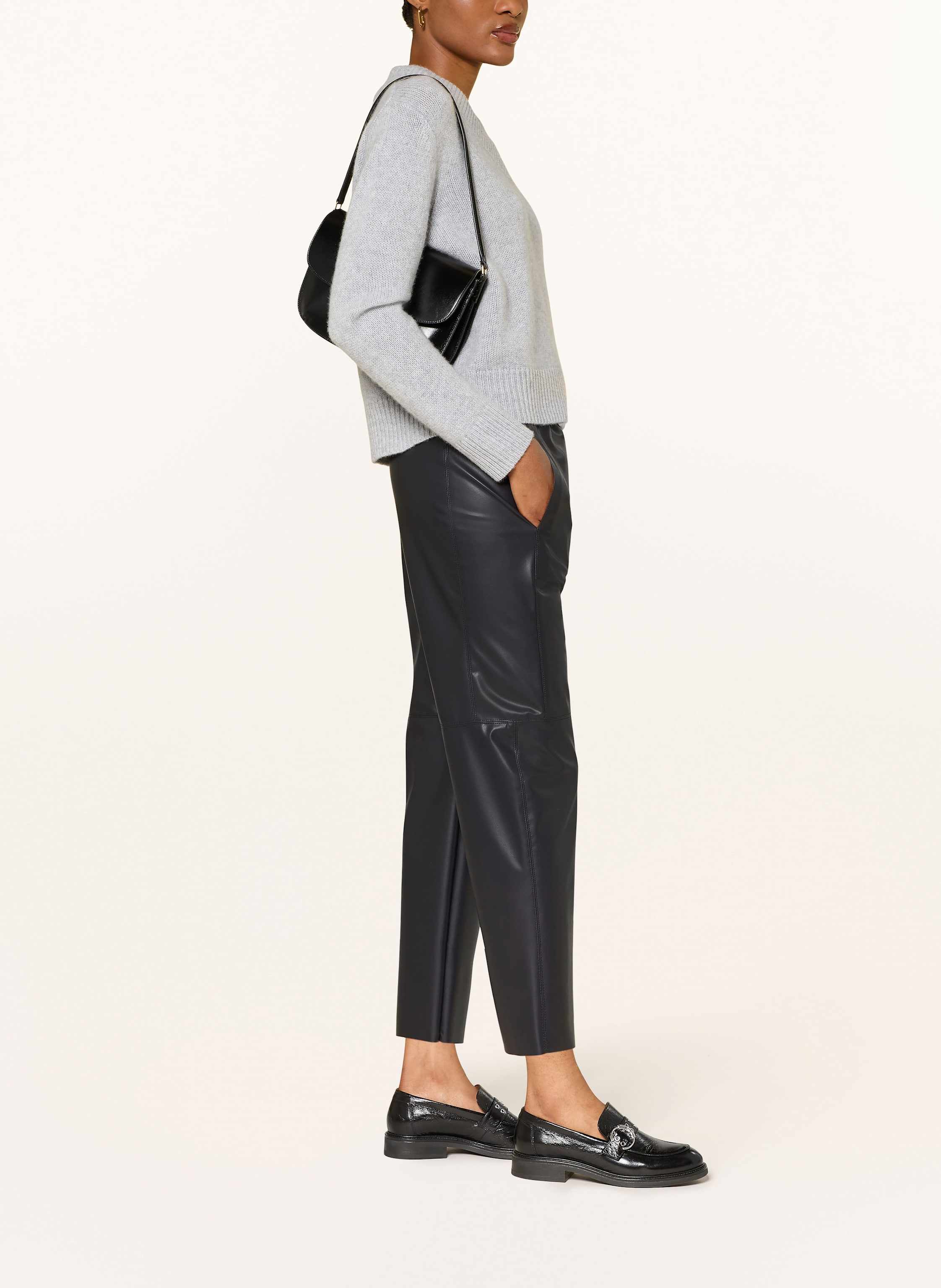 Thumbnail - Marc Cain 7/8-Hose Ranchi In Lederoptik blau