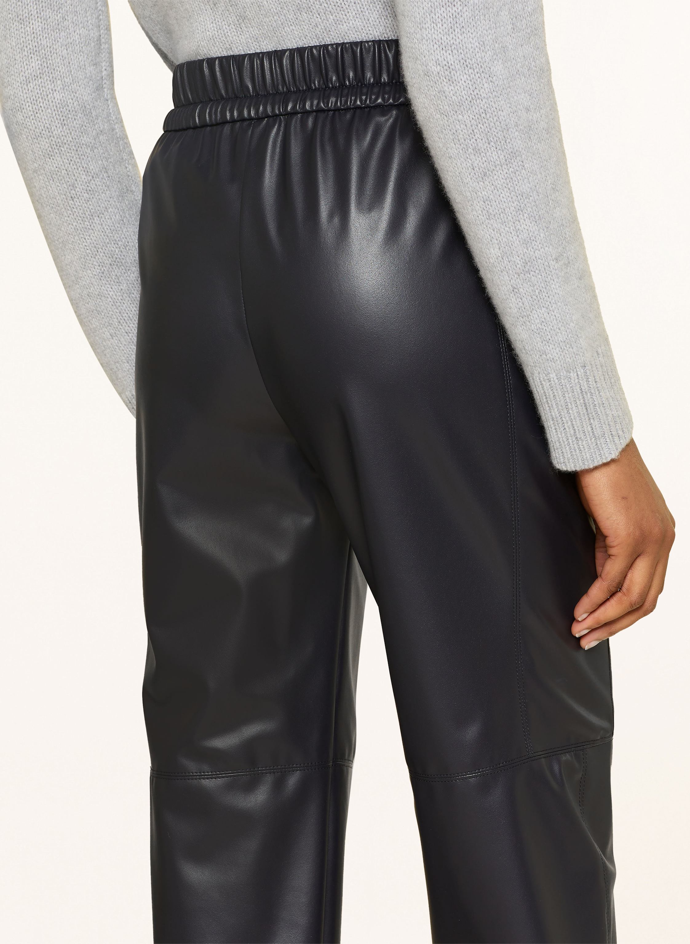 Thumbnail - Marc Cain 7/8-Hose Ranchi In Lederoptik blau