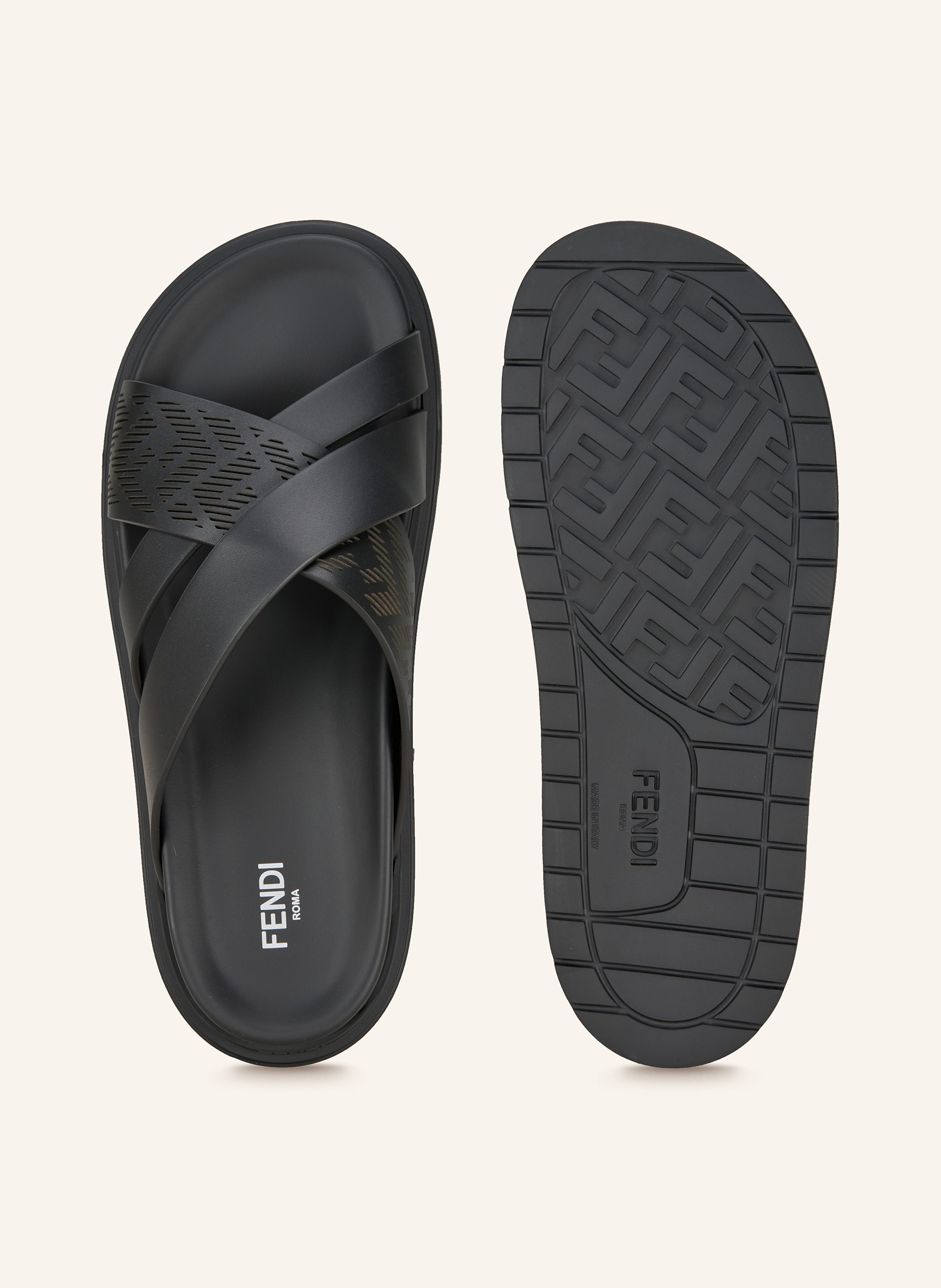 Thumbnail - Fendi Pantoletten schwarz