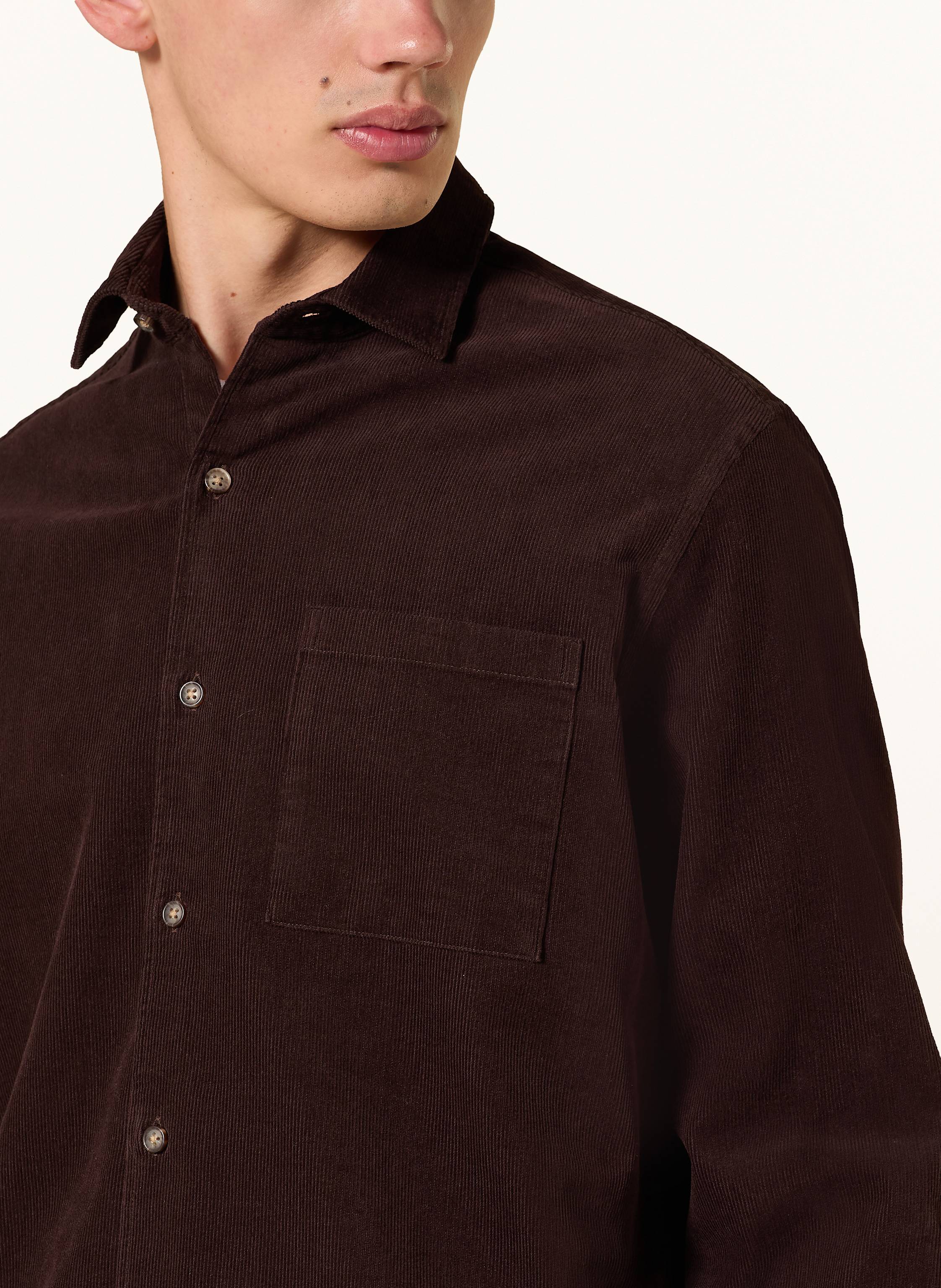 Thumbnail - Paul Cordhemd Comfort Fit braun