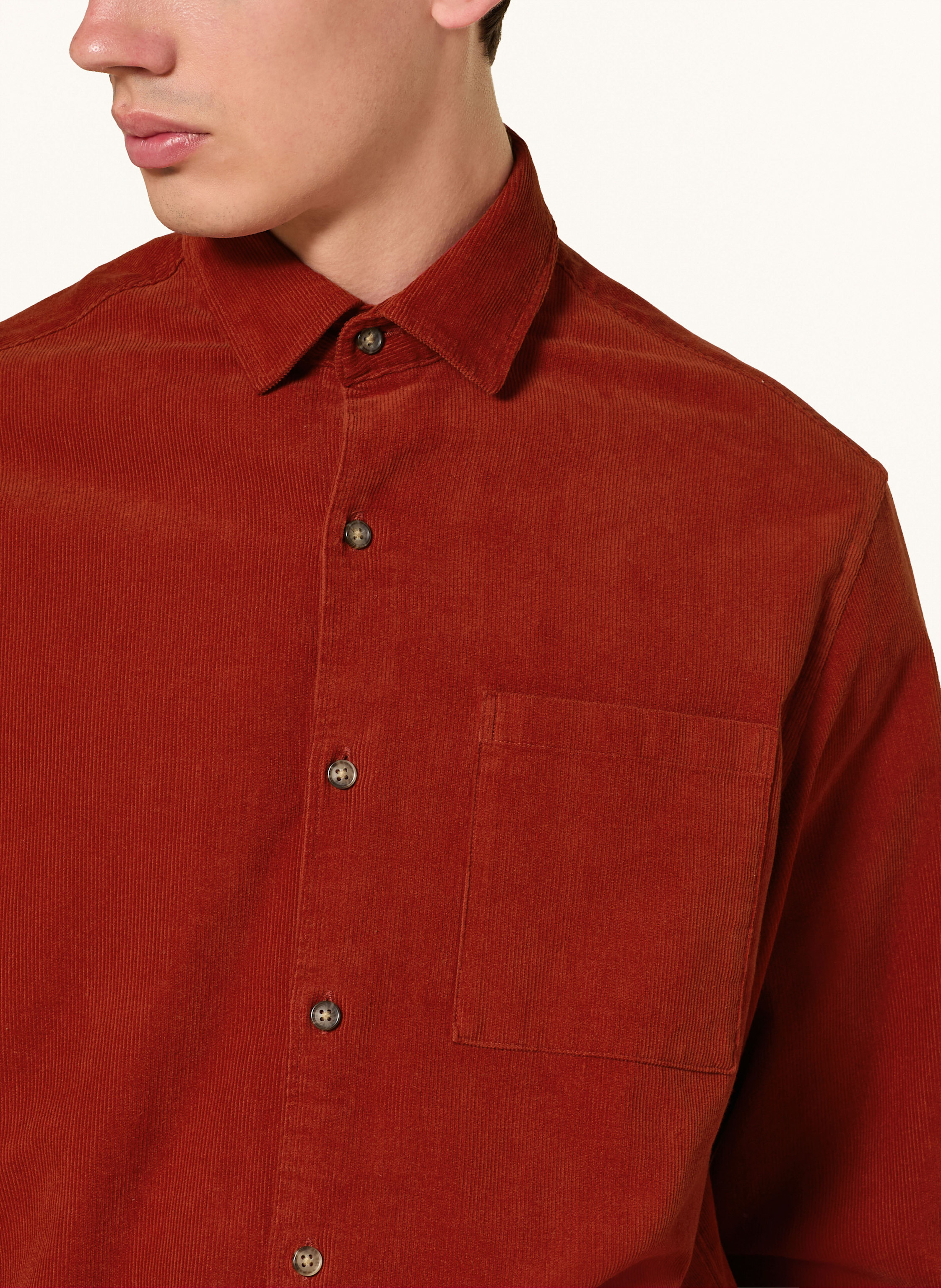 Thumbnail - Paul Cordhemd Comfort Fit rot