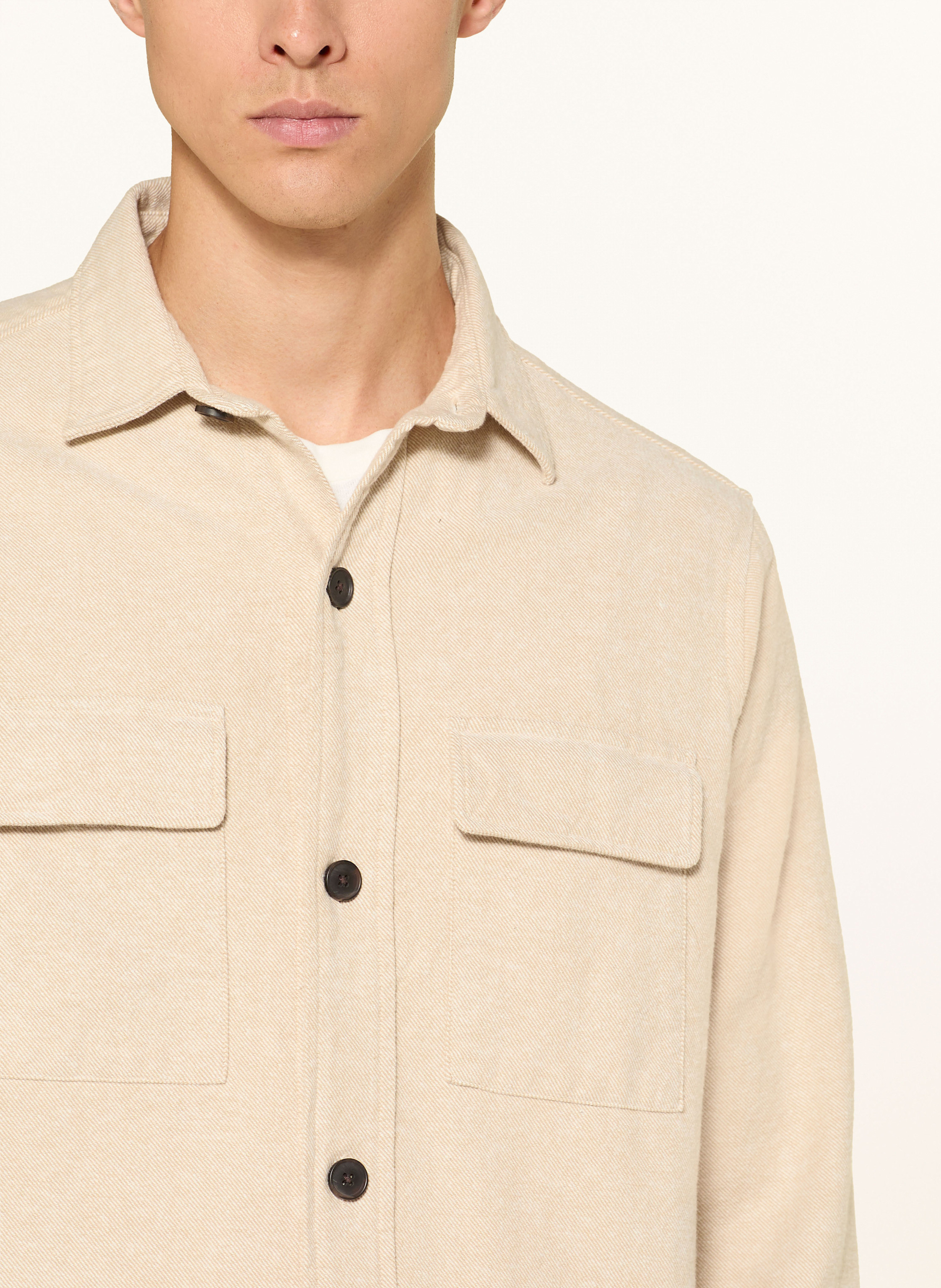 Thumbnail - Strokesman's Overshirt beige
