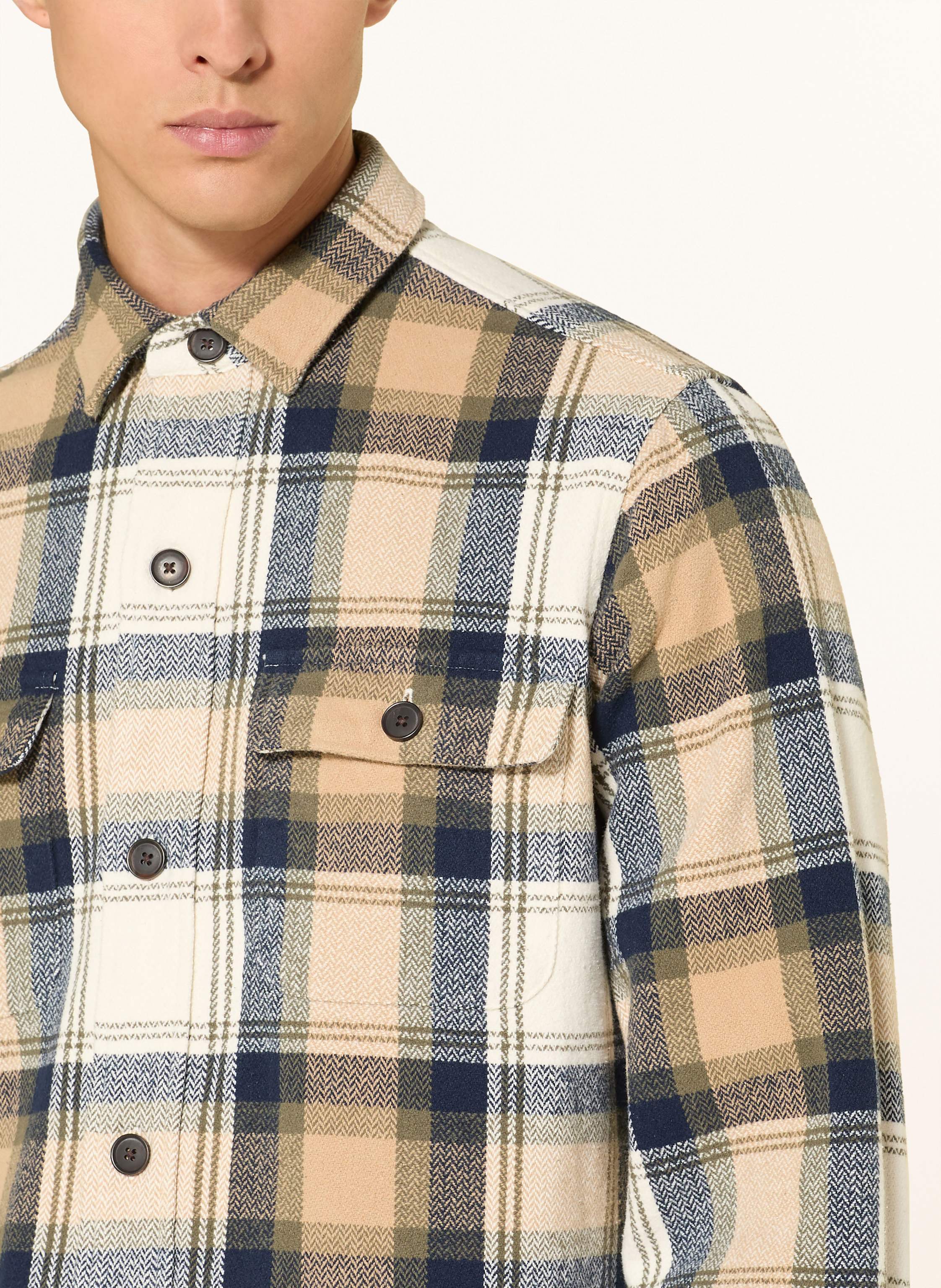 Thumbnail - Strokesman's Flanell-Overshirt gruen
