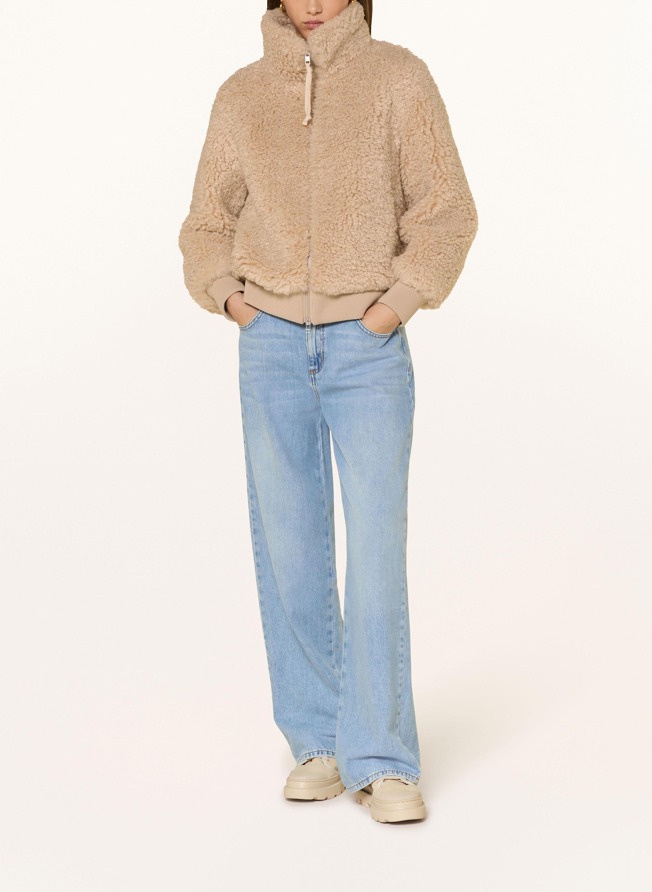 Thumbnail - Marc O'polo Denim Teddyfell-Jacke beige