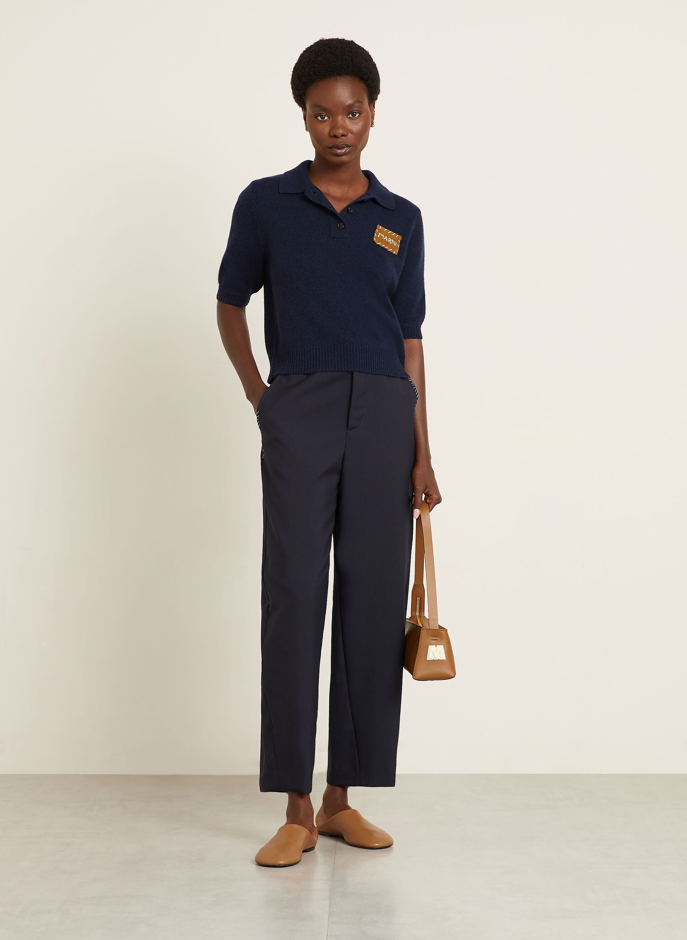 Thumbnail - Marni Schultertasche Museo braun