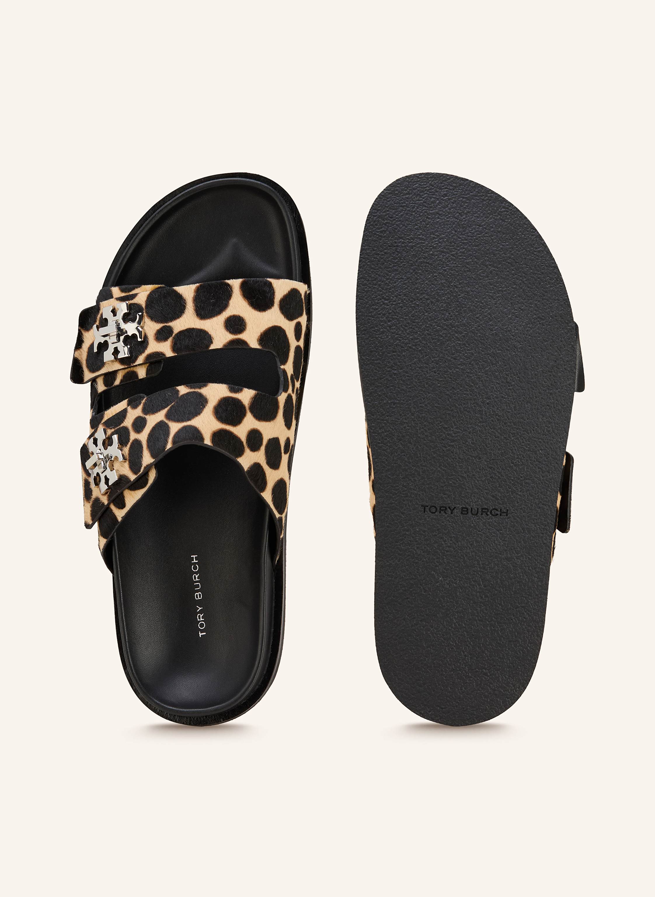 Thumbnail - Tory Burch Pantoletten beige