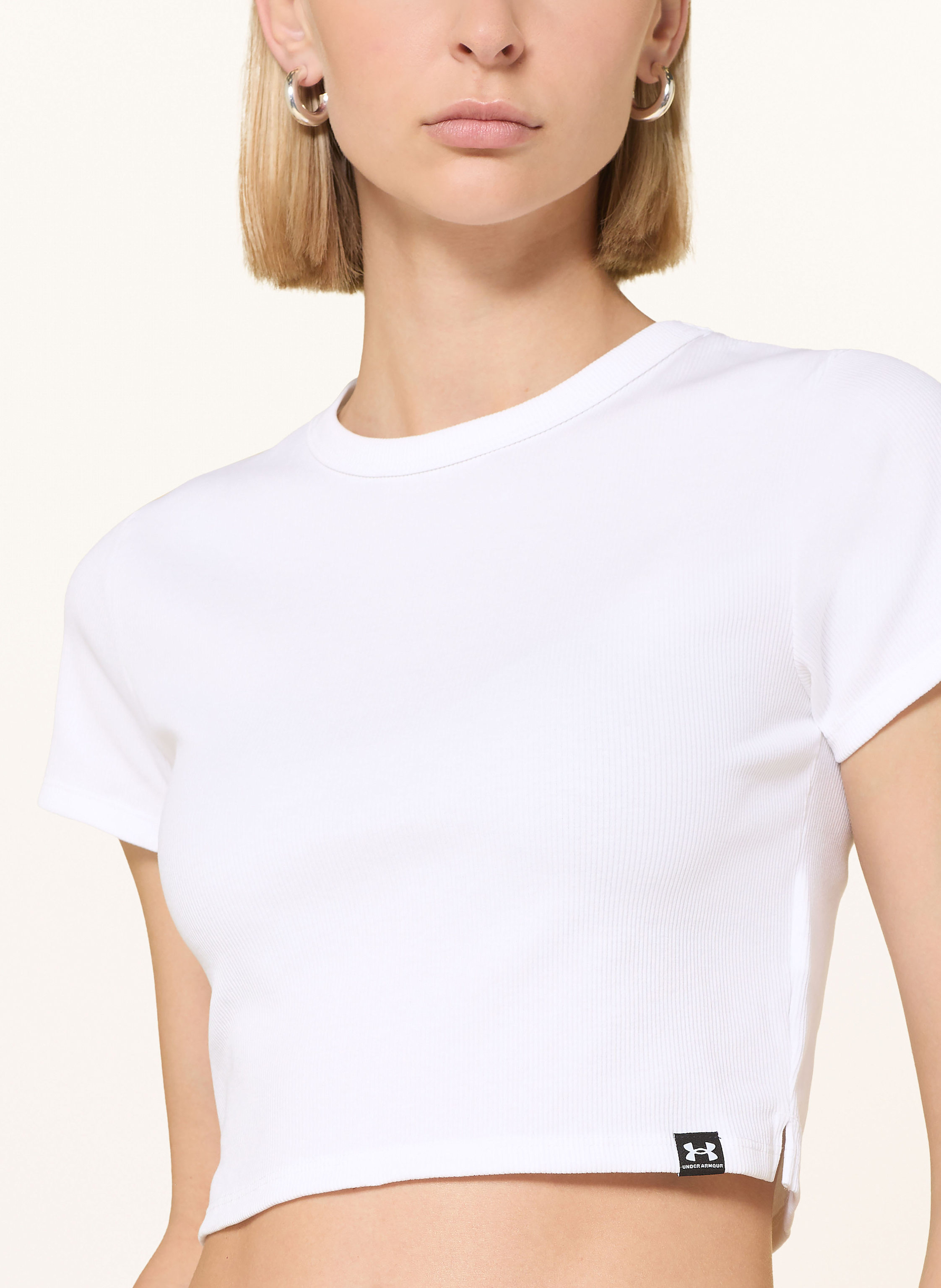 Thumbnail - Under Armour Cropped-Shirt Ua Rival weiss