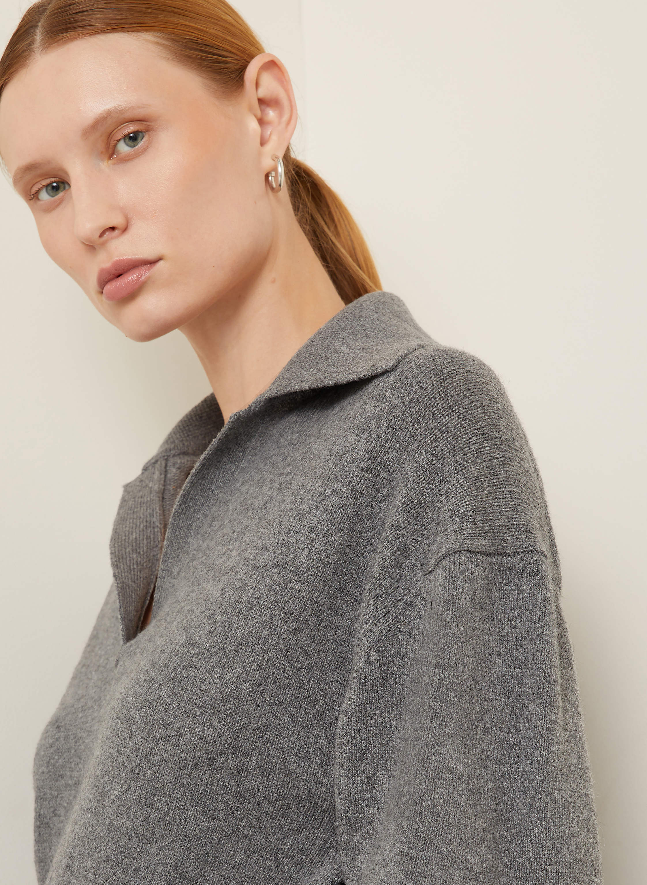 Thumbnail - Proenza Schouler Cashmere-Pullover Jeanne grau