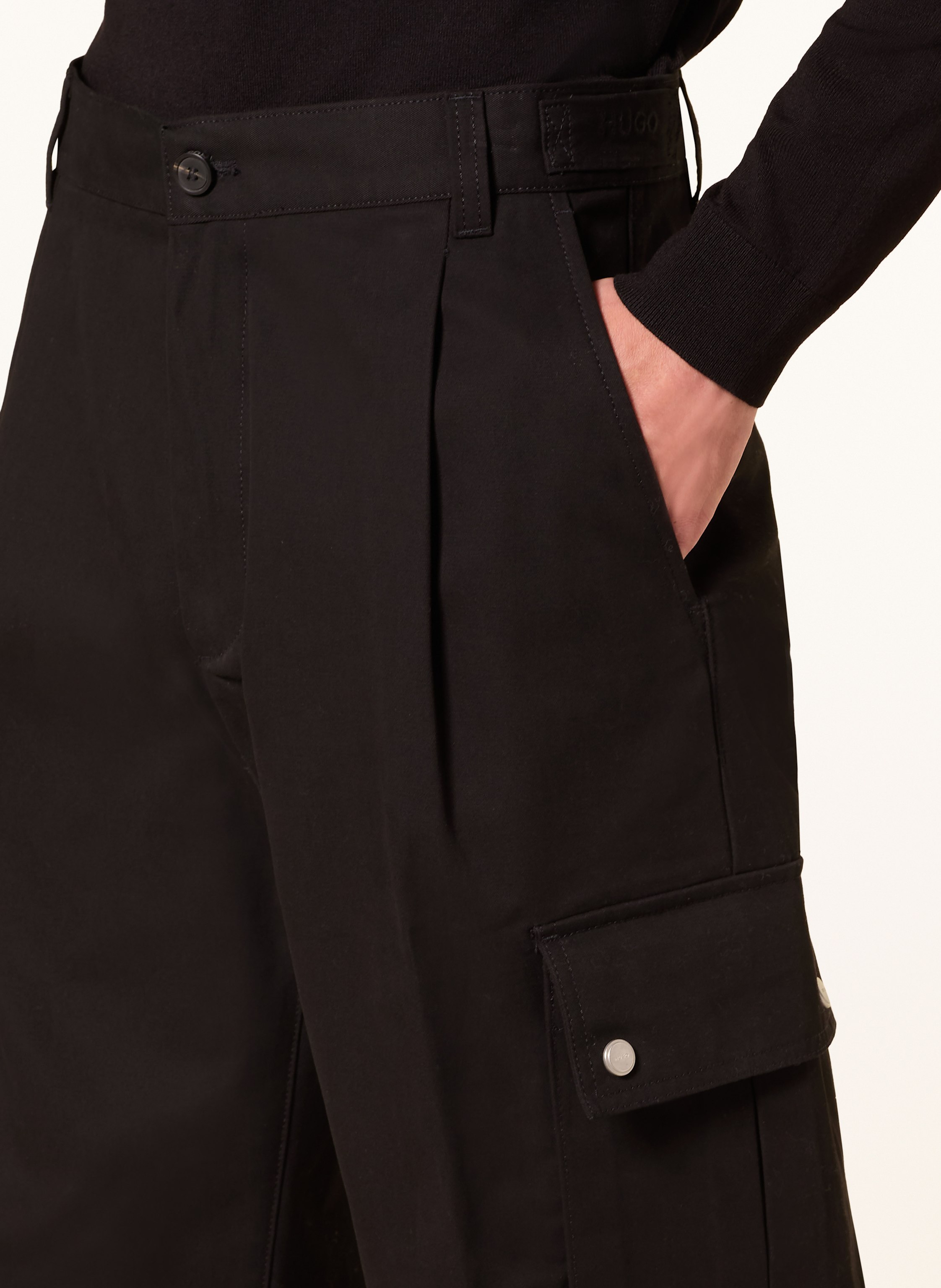 Thumbnail - Hugo Cargohose Graysen Regular Fit schwarz